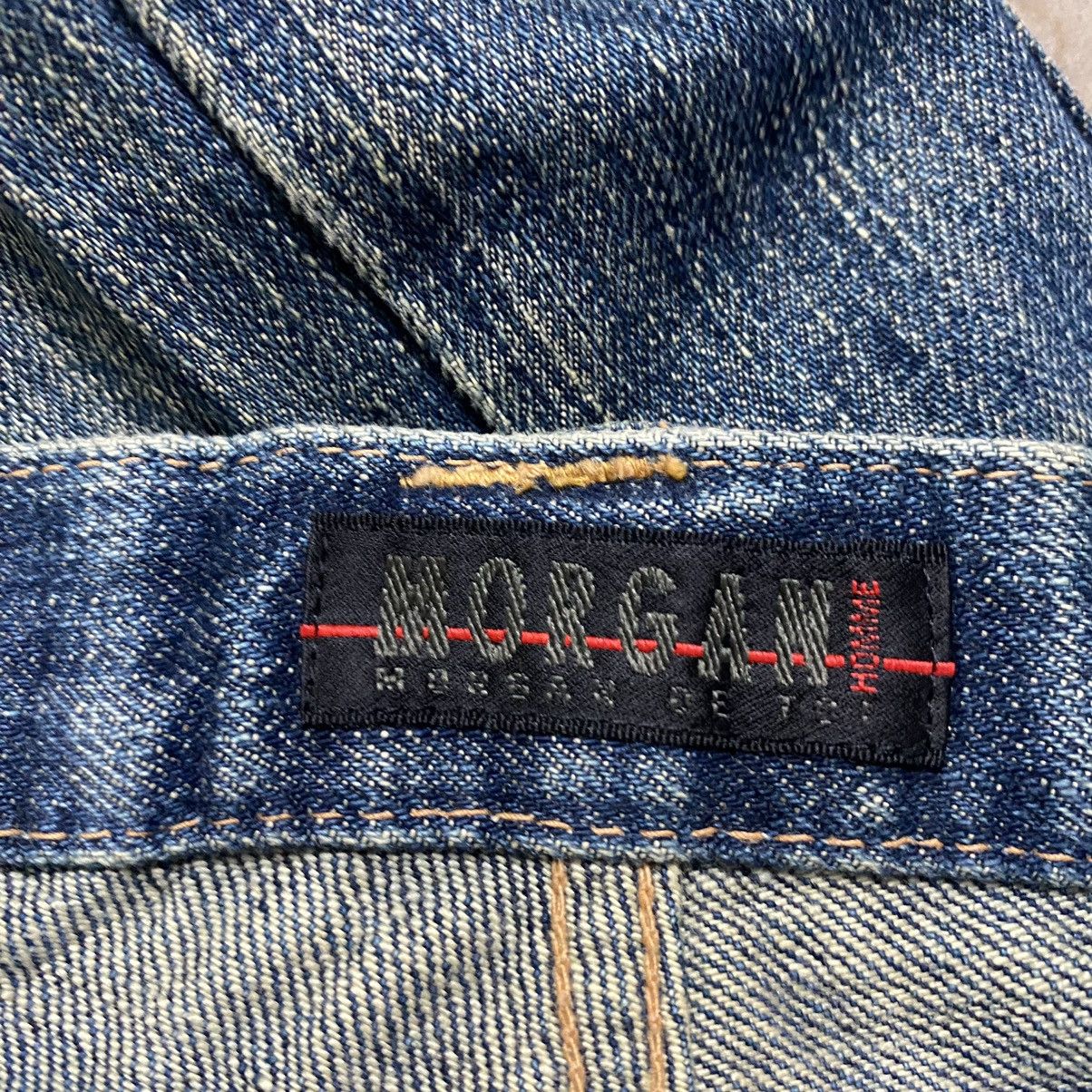 Morgan Homme Vintage Morgan Homme Distressed Denim Flare Jeans Size US 30 / EU 46 - 20 Thumbnail