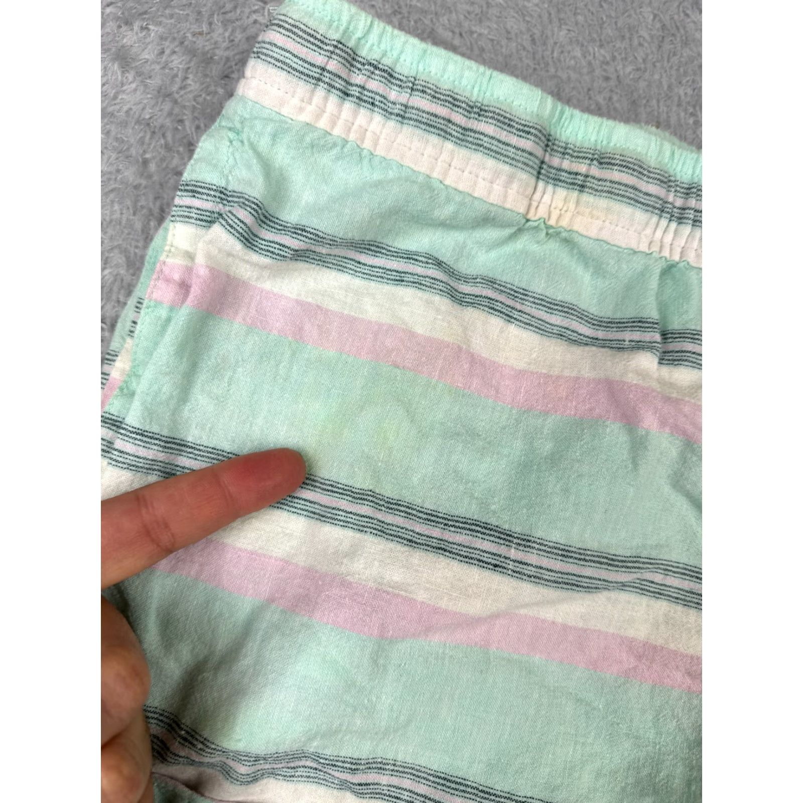 Patagonia Patagonia Shorts Womens Medium Green Pink Island Baggies 3" Hemp Cotton Blend Size 32" / US 10 / IT 46 - 4 Thumbnail