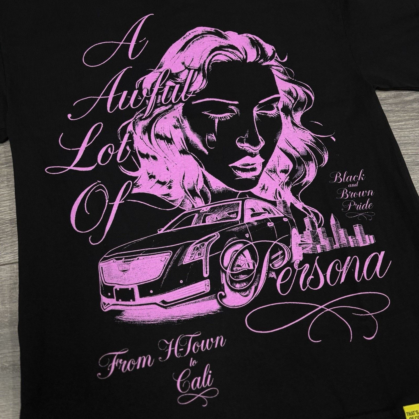 Awful Lot of Cough Syrup Awful Lot Of Cough Syrup X Persona T-Shirt ' Pink ' | NEW! Size US M / EU 48-50 / 2 - 4 Thumbnail
