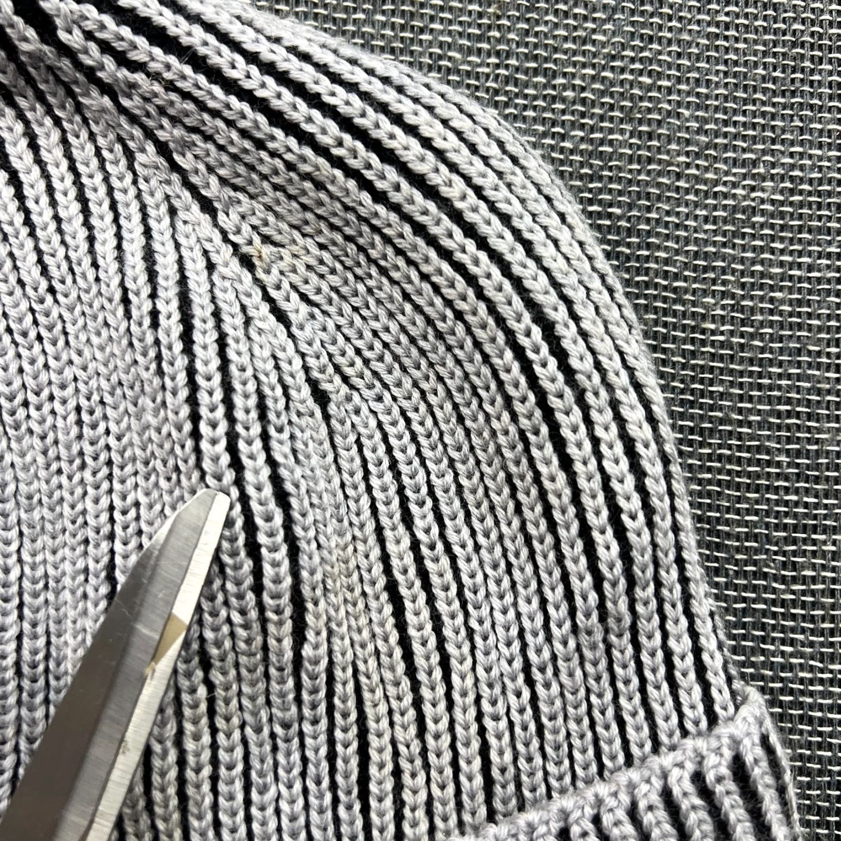 Vintage ACLIMA Beanie Hat One Size OS 100% Merino Wool Gray Black Ribbon Cuffed Unisex Adults Wool Hat Beanie OS Gray Merino Wool Ulvang Size ONE SIZE - 4 Thumbnail