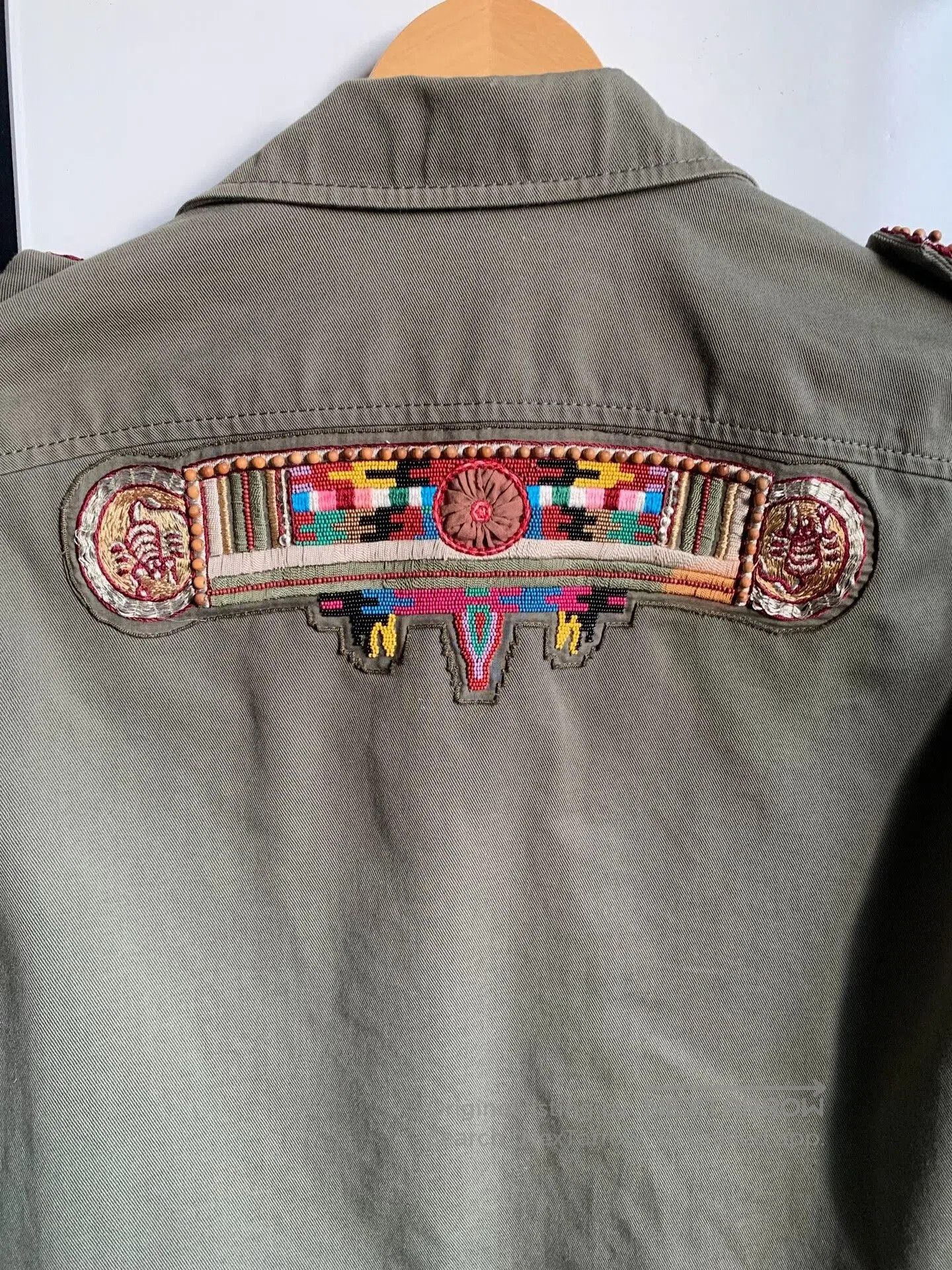 Valentino Valentino Green Beaded Coat. Size S / US 4 / IT 40 - 8 Thumbnail