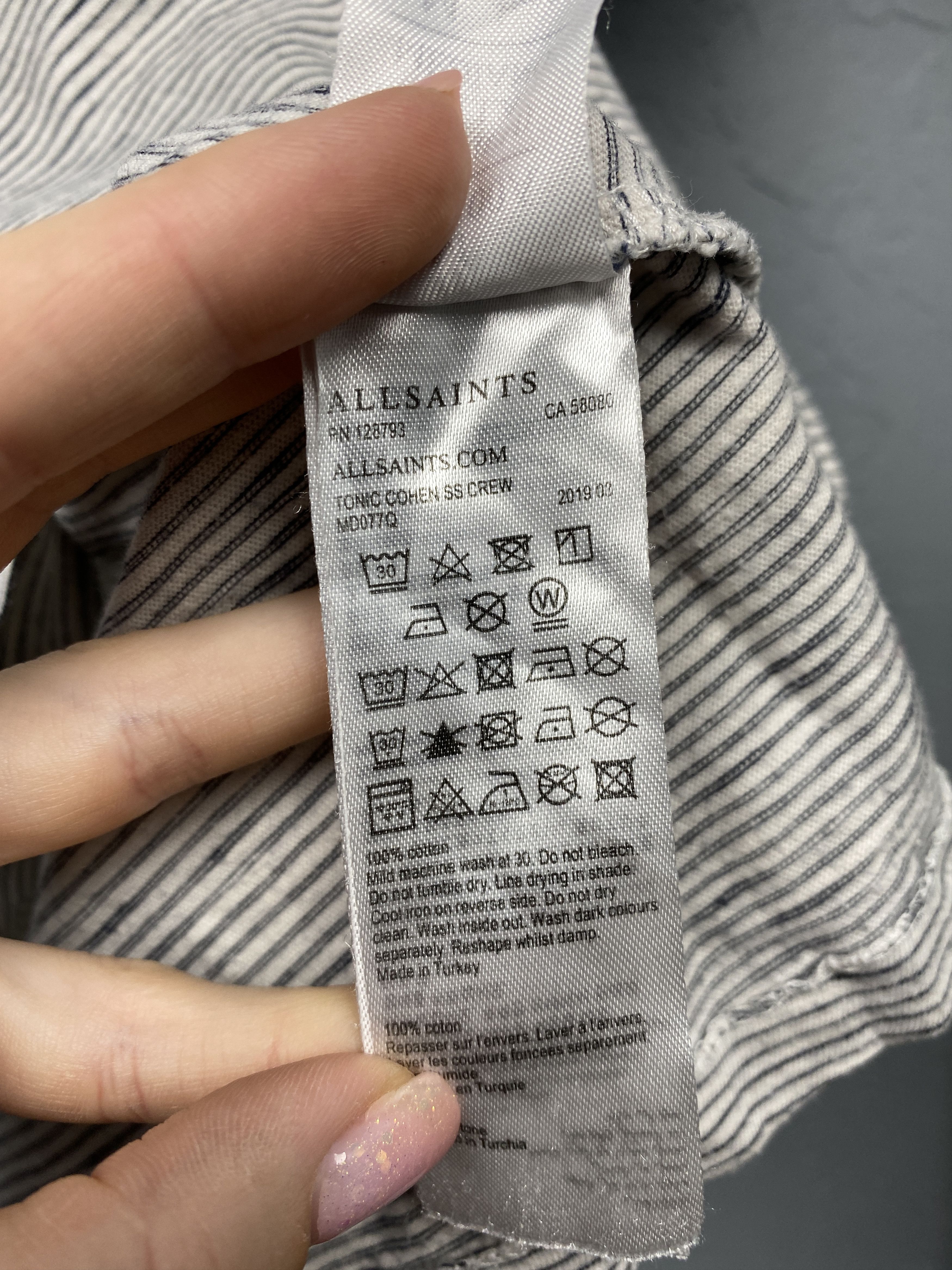 Allsaints × Vintage Allsaints Vintage Mens Tonic Cohen Crew Neck T-Shirt Size US M / EU 48-50 / 2 - 6 Thumbnail