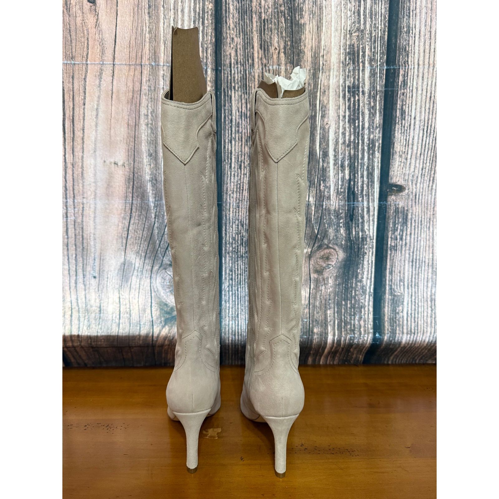 Marc Fisher Marc Fisher Women's Taupe Knee High Western Boots Size 7 Size US 7 / IT 37 - 4 Thumbnail