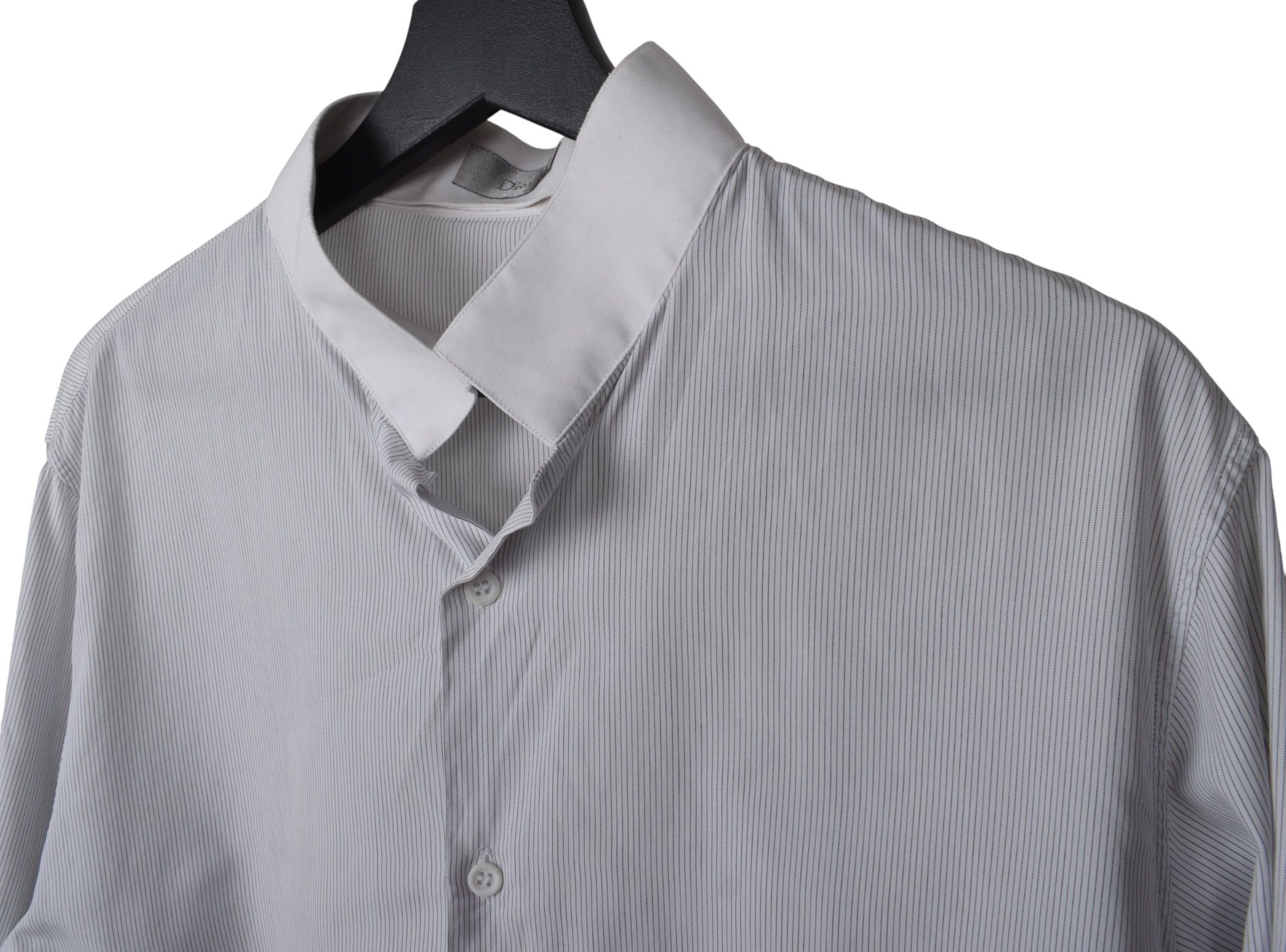 Dior Dior Homme Men Shirt Inverted Collar Striped Size US L / EU 52-54 / 3 - 3 Thumbnail