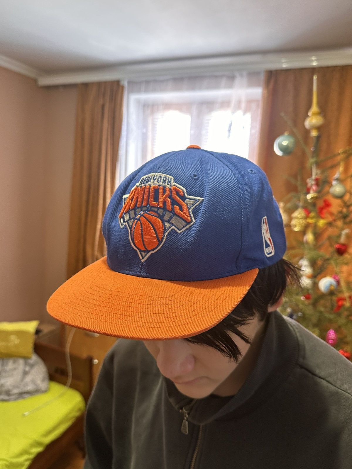 New York Yankees Vintage New York Knicks Snapback Hat - Blue/Orange Size ONE SIZE - 2 Thumbnail
