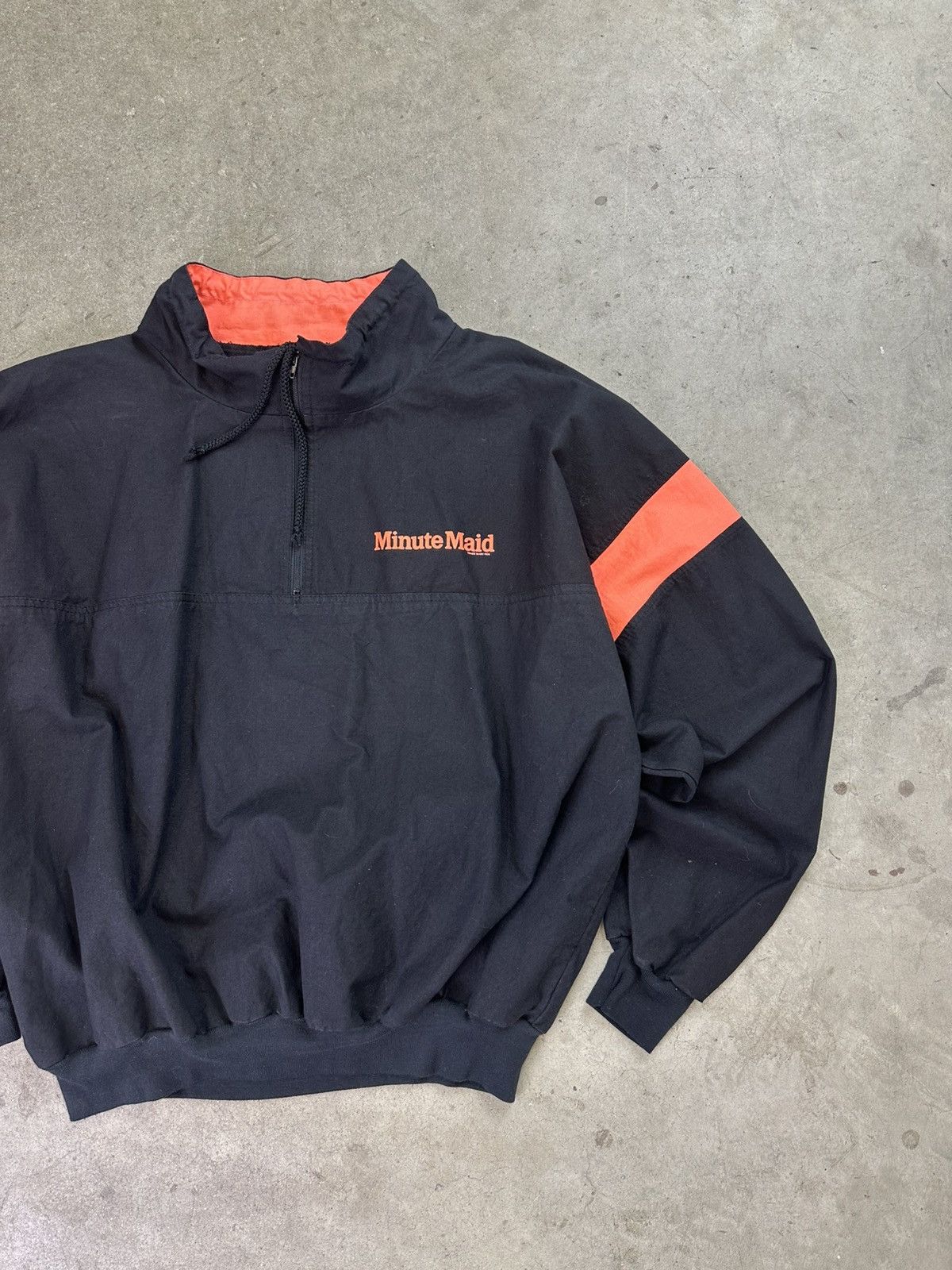 Vintage Vintage Minute Maid 1/4 Zip Pullover Large 90s Canada Neon Size US L / EU 52-54 / 3 - 2 Thumbnail