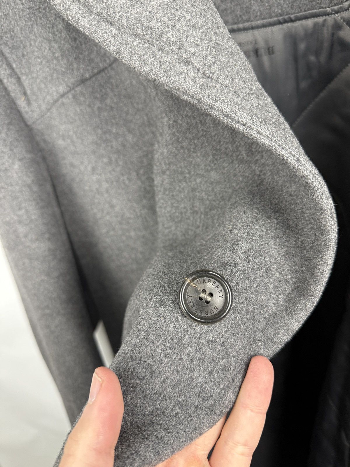Burberry 🇬🇧 Vintage 90s Burberry London Wool Hooded Coat Retro Rare Size US M / EU 48-50 / 2 - 7 Thumbnail