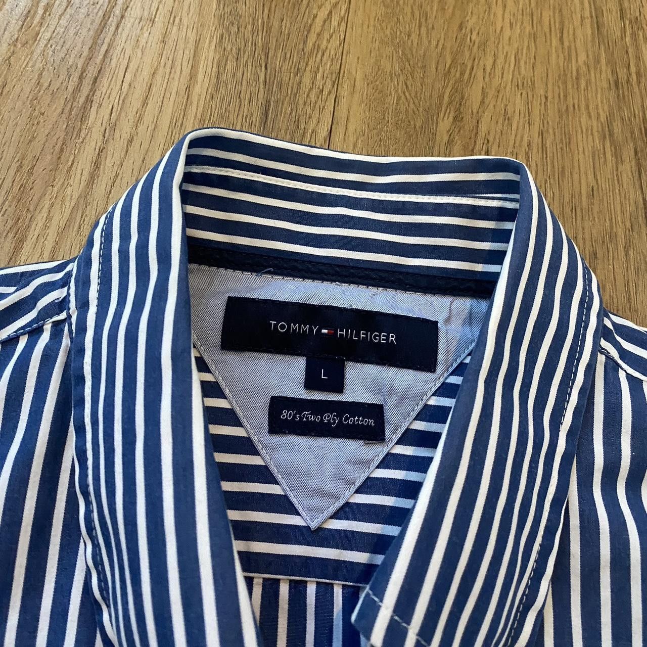Tommy Hilfiger Blue and white striped cotton Tommy Hilfiger shir Size US L / EU 52-54 / 3 - 4 Thumbnail