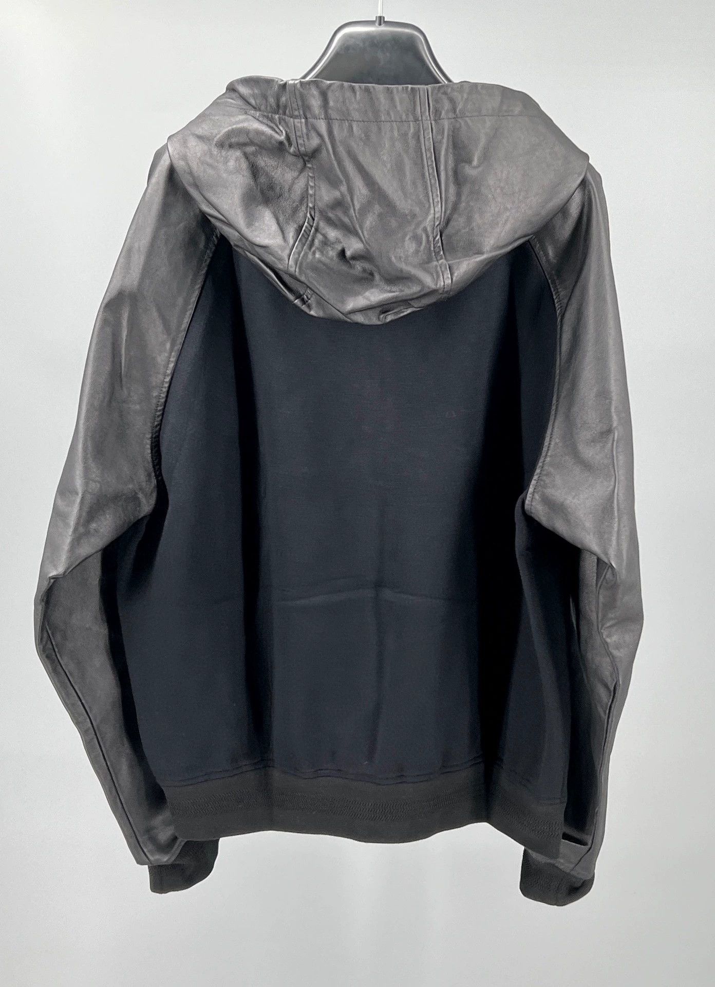 Versace versace men's black leather hooded jacket Size US L / EU 52-54 / 3 - 5 Thumbnail
