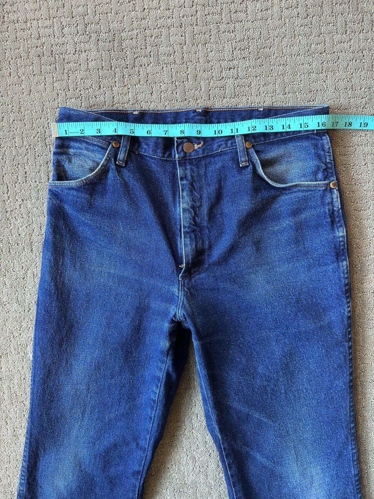 Vintage × Wrangler Dark Wash Straight Leg Jeans Size US 32 / EU 48 - 2 Thumbnail
