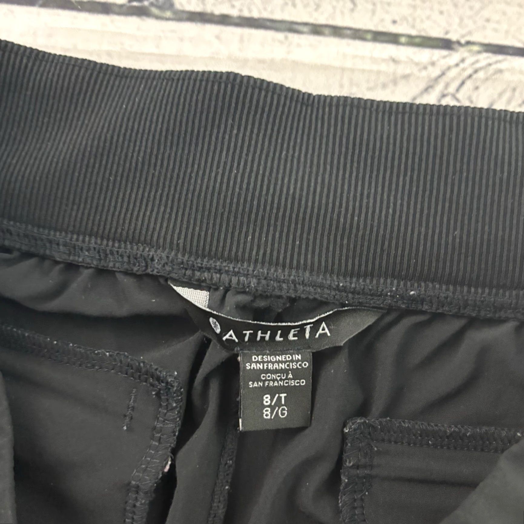 Athleta Athleta Black Ankle Pant Women's 8 Tall Mid-Rise Brooklyn Shirt/Trousers (Pants) Womens Size 30" / US 8 / IT 44 - 4 Thumbnail