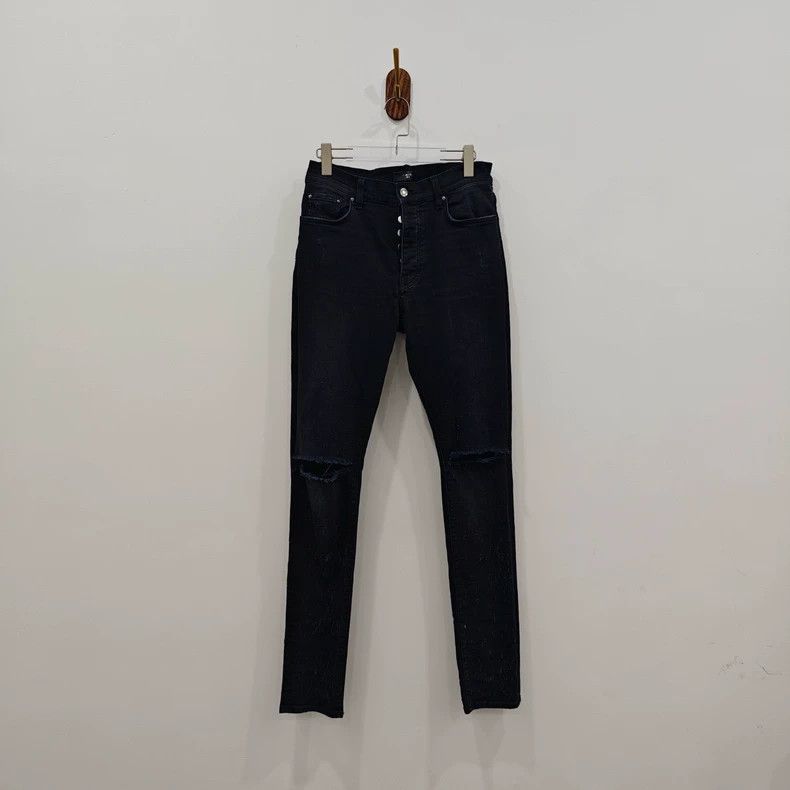 Amiri Amiri black ripped jeans Size US 32 / EU 48 - 1 Thumbnail