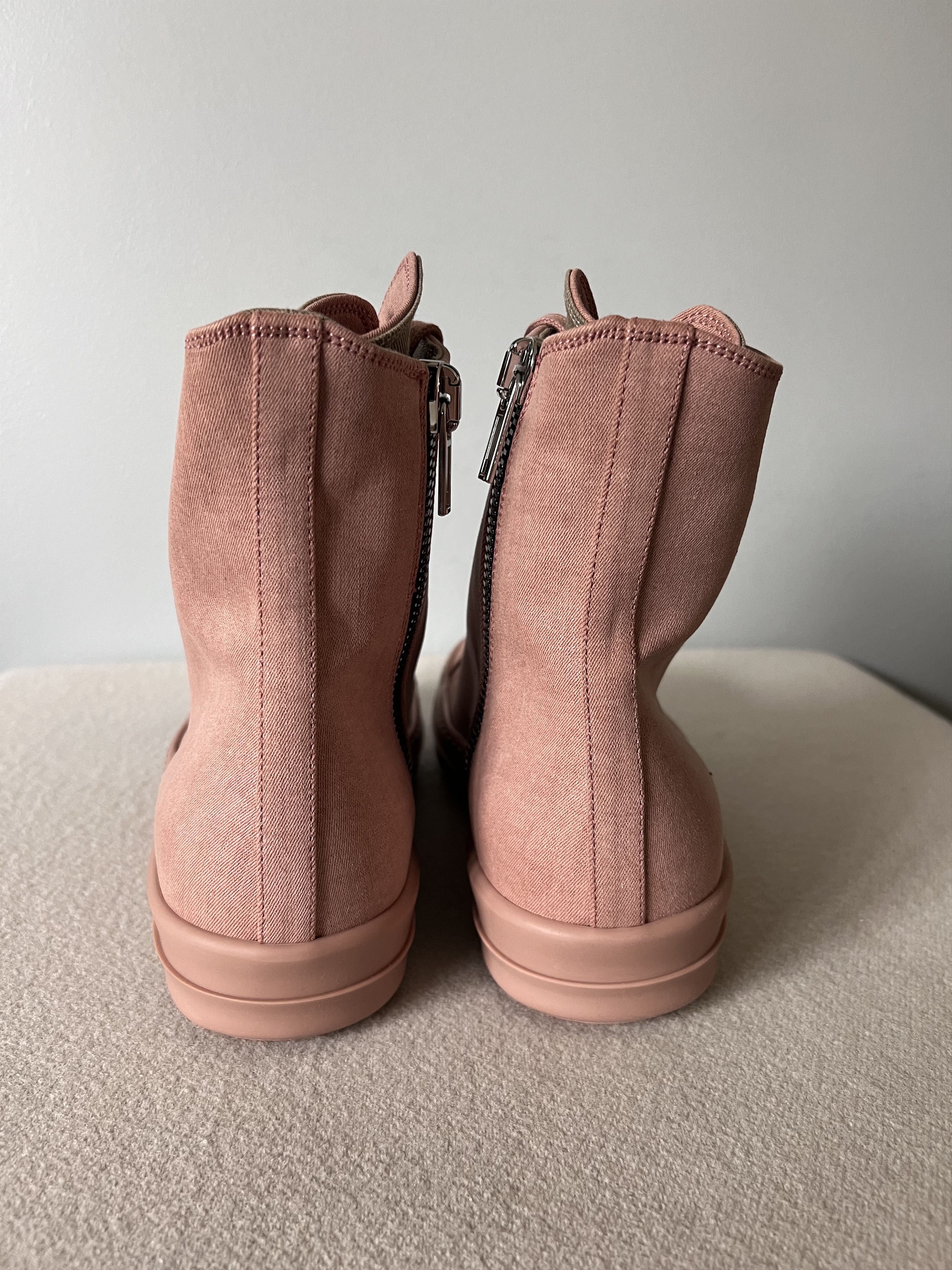 Rick Owens Drkshdw Rick Owens DRKSHDW Ramones in Dark Pink Denim Size US 9 / EU 42 - 5 Thumbnail