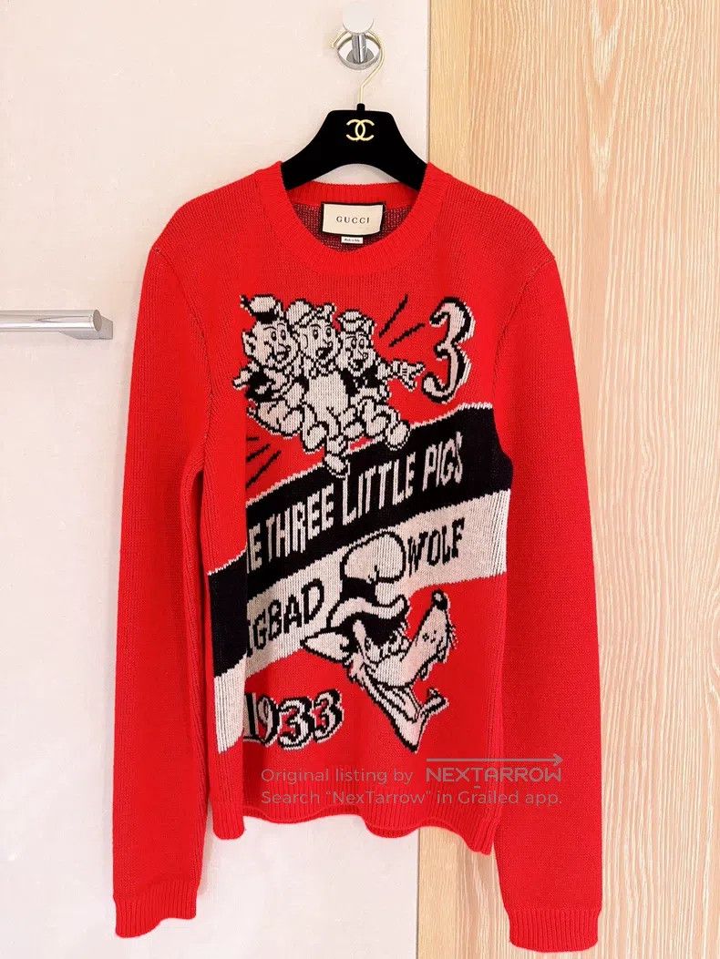 Gucci Gucci Co-branded three little pigs pullover sweater Size XS / US 0-2 / IT 36-38 - 1 Thumbnail