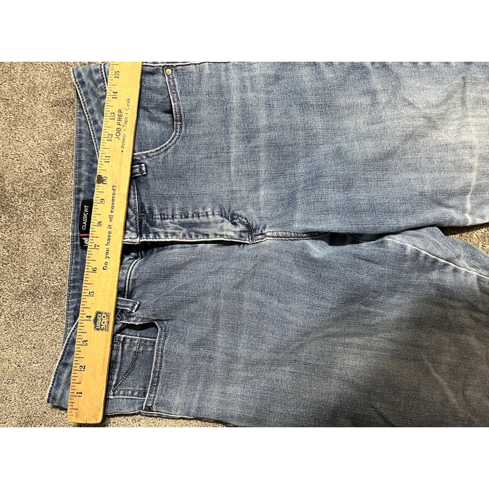 Lee LEE Jeans Regular Straight Leg Mid Rise 5-Pocket Women 30 Blue Denim Cotton Blend Petite 28 Inseam Adult Womens Size 30" / US 8 / IT 44 - 7 Thumbnail