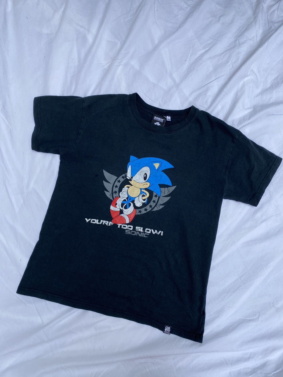Vintage Vintage Sonic the Hedgehog “You’re Too Slow!” Official SEGA Size US XS / EU 42 / 0 - 1 Thumbnail