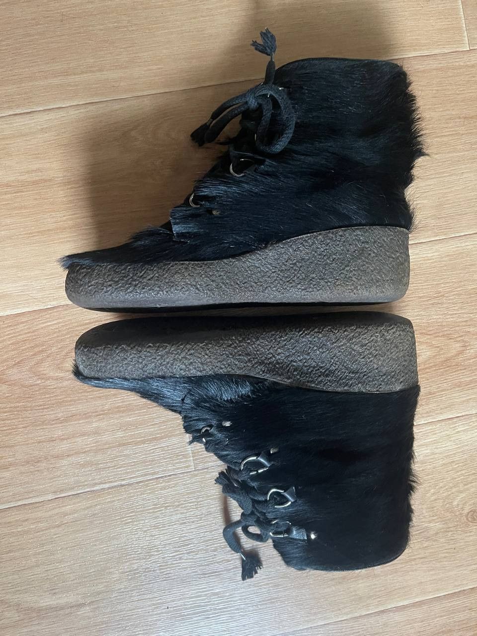 Genuine Leather × Japanese Brand × Vintage Genuine Fur Winter Boots Size US 9 / IT 39 - 11 Thumbnail