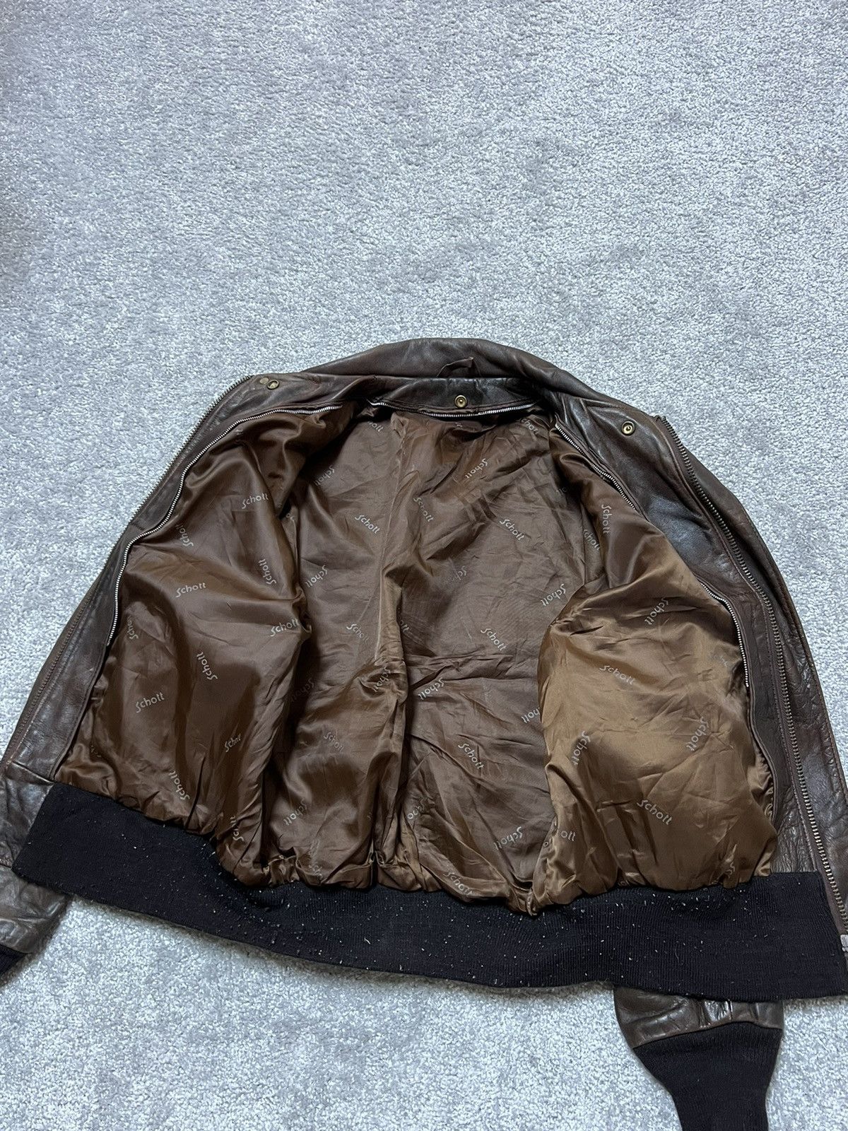 Avirex Vintage Schott Leather Flight Bomber Jacket Size M Size US M / EU 48-50 / 2 - 11 Thumbnail