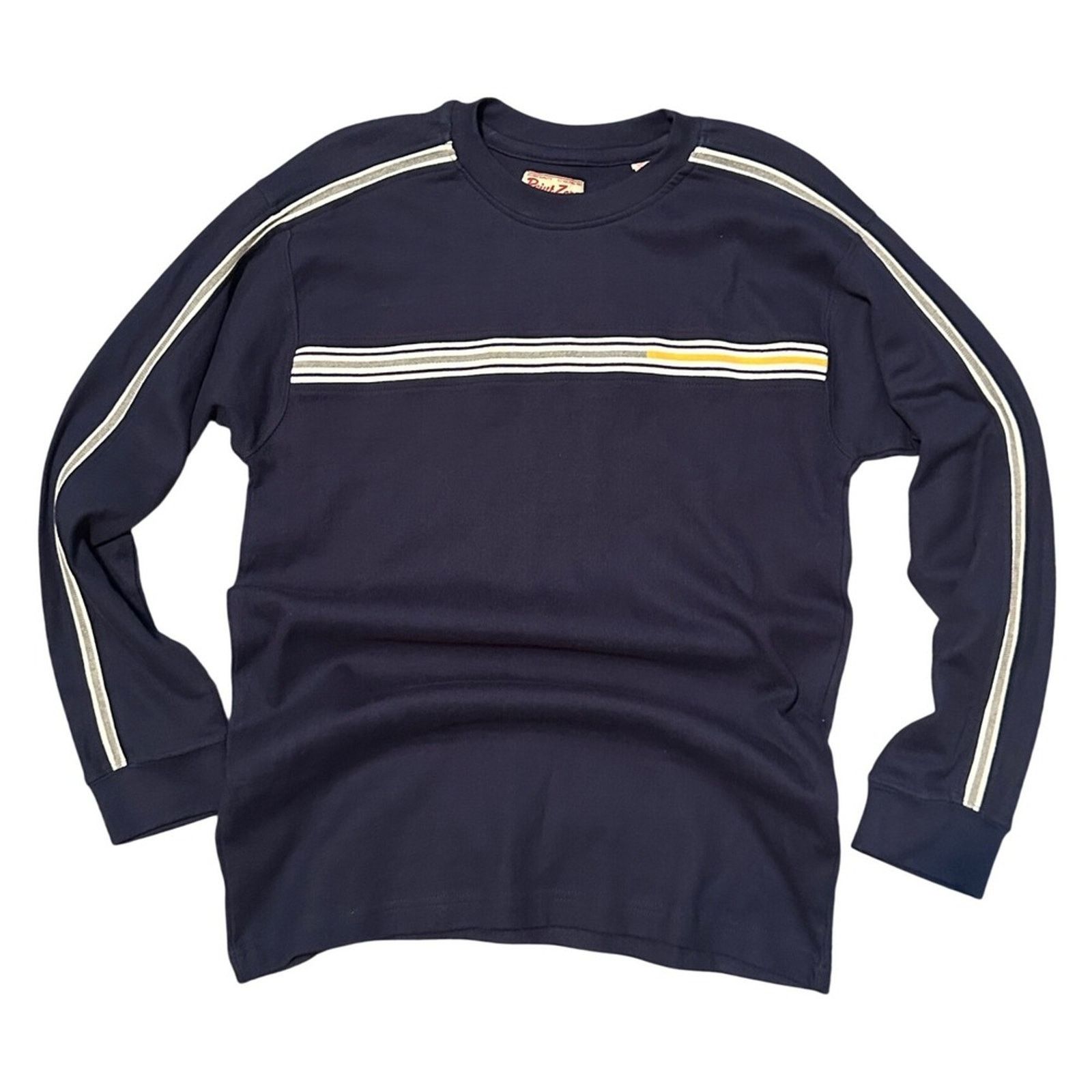 Point Zero Y2K Point Zero Long Sleeve Athletic Stripe Sweater Men's L Size US L / EU 52-54 / 3 - 1 Thumbnail