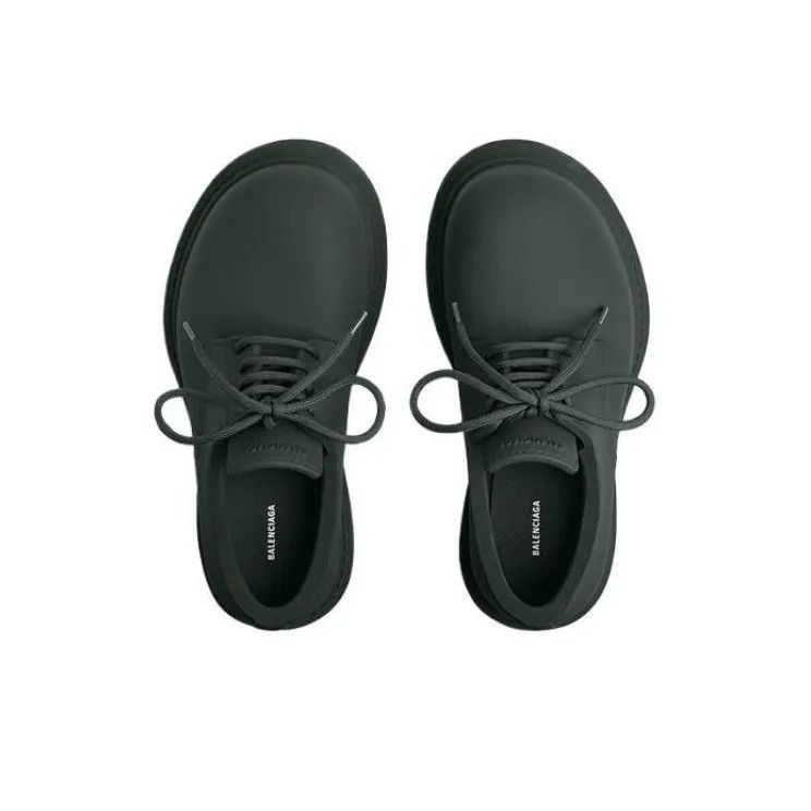 Balenciaga o1mt1gz1224 Steroid Derby Shoes in Dark Green Size US 10 / IT 40 - 4 Thumbnail