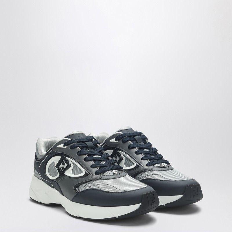 Fendi Fendi Fendi Forward Sneaker In Grey Mesh And Blue