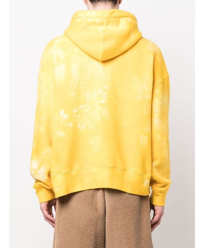 Off-White o1gr1nt0425 Leaf Tie Dye Hoodie in Yellow Size US S / EU 44-46 / 1 - 4 Thumbnail