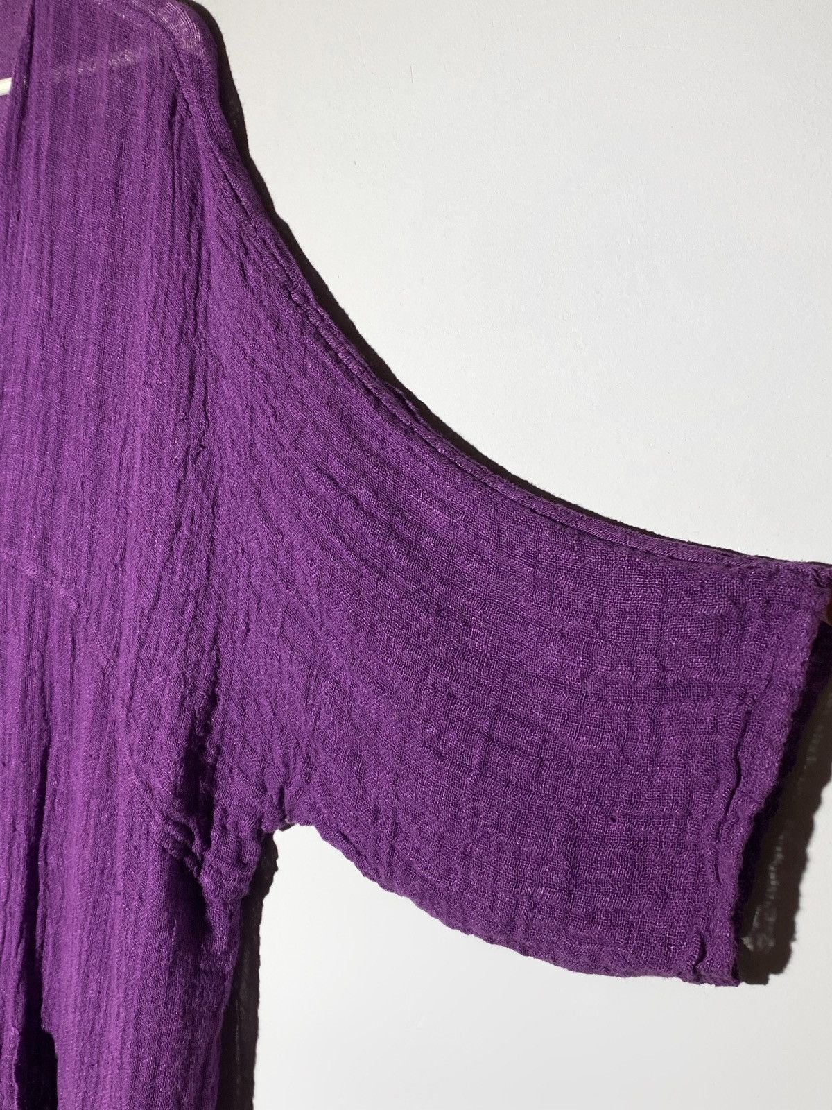 Other Grizas Lightweight Purple Linen Cardigan Size L / US 10 / IT 46 - 10 Thumbnail