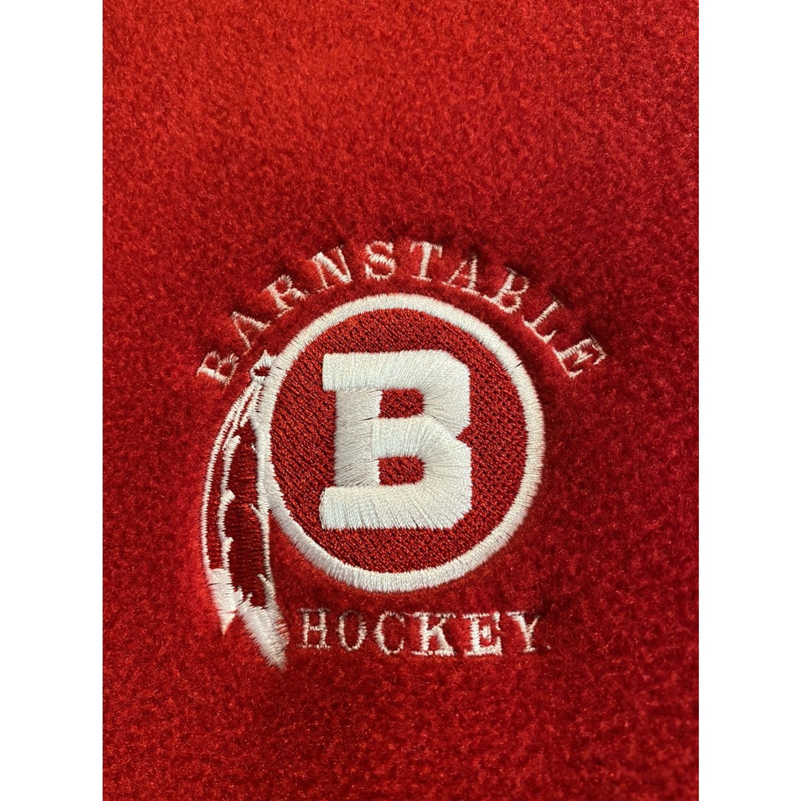 Vintage VINTAGE Camptown Unisex XS Hockey Hooded Jacket Red Embroidered Chest Sleeve Fleece Zip Winter Mens Size US XS / EU 42 / 0 - 3 Thumbnail
