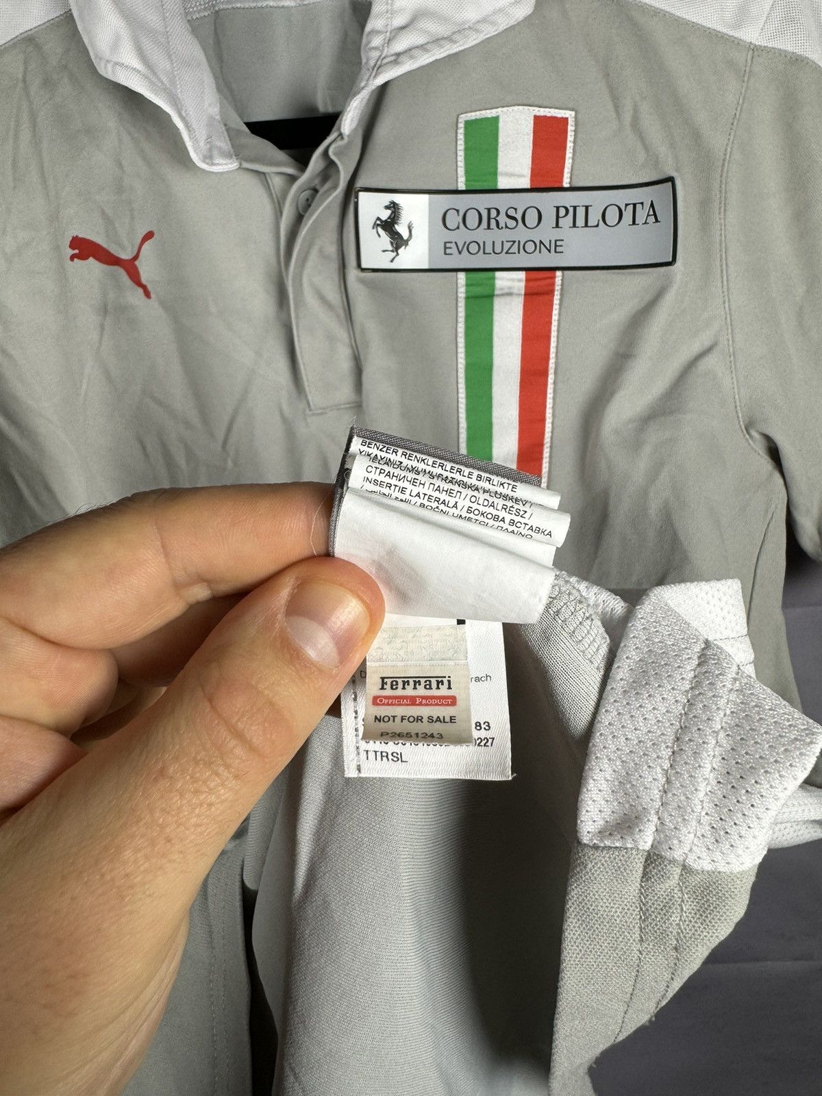 Ferrari × Puma × Vintage Vintage Puma Ferrari Corso Pilota Evoluzione Polo Shirt M sz Size US M / EU 48-50 / 2 - 9 Thumbnail
