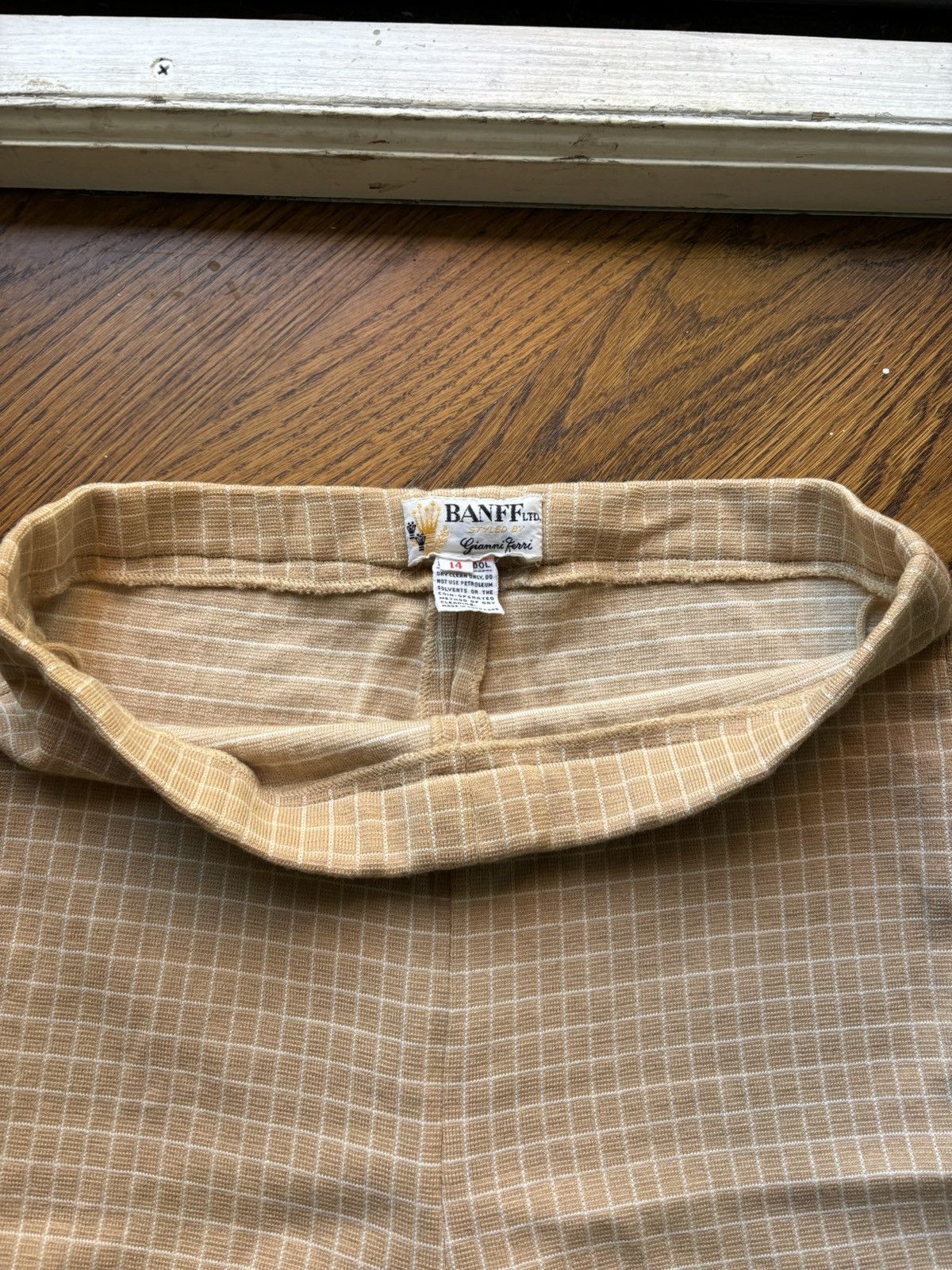 Vintage 1970s Apres Ski Leggings Vintage Wool Pants Plaid Banff 70s Size 32" / US 10 / IT 46 - 7 Thumbnail