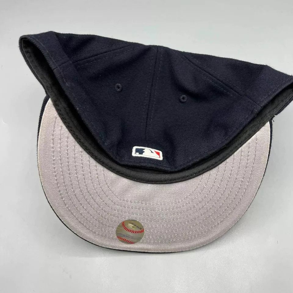 New Era Atlanta Braves Hat Men 7 5/8 59Fifty New Era MLB Fitted Cap Size ONE SIZE - 6 Thumbnail
