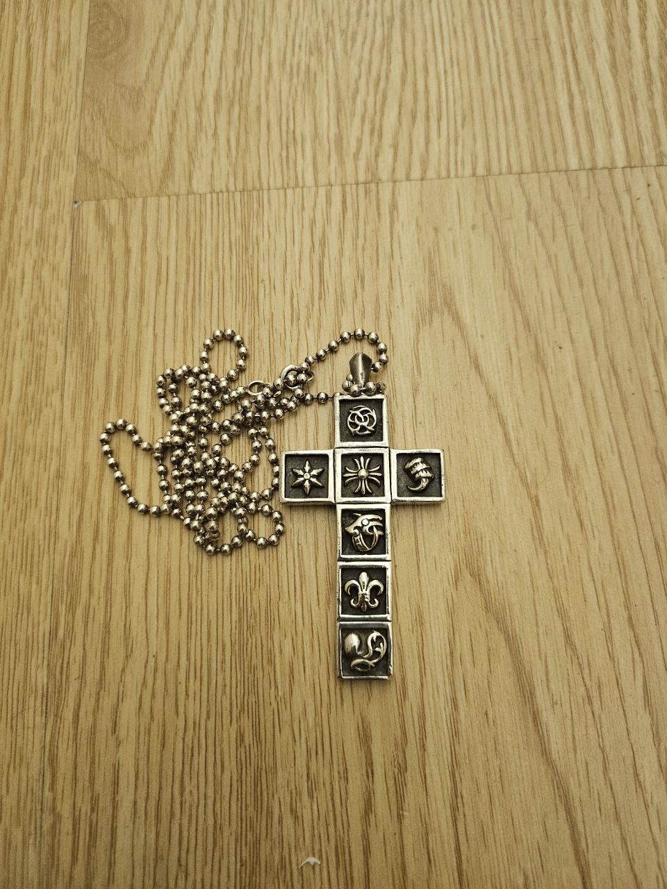 Chrome Hearts Multi Framed Charm Cross Necklace | Grailed