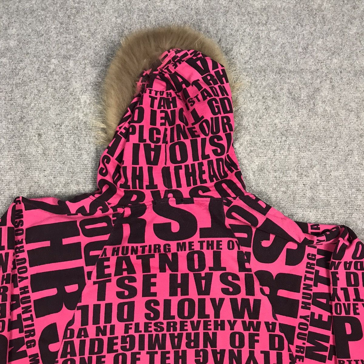 Hysteric Glamour × If Six Was Nine × Le Grande Bleu (L.G.B.) JAPANERS CORNFLAKE FULL DESIGN STYLE PUNK FUR HOODIES JACKET Size US L / EU 52-54 / 3 - 7 Thumbnail