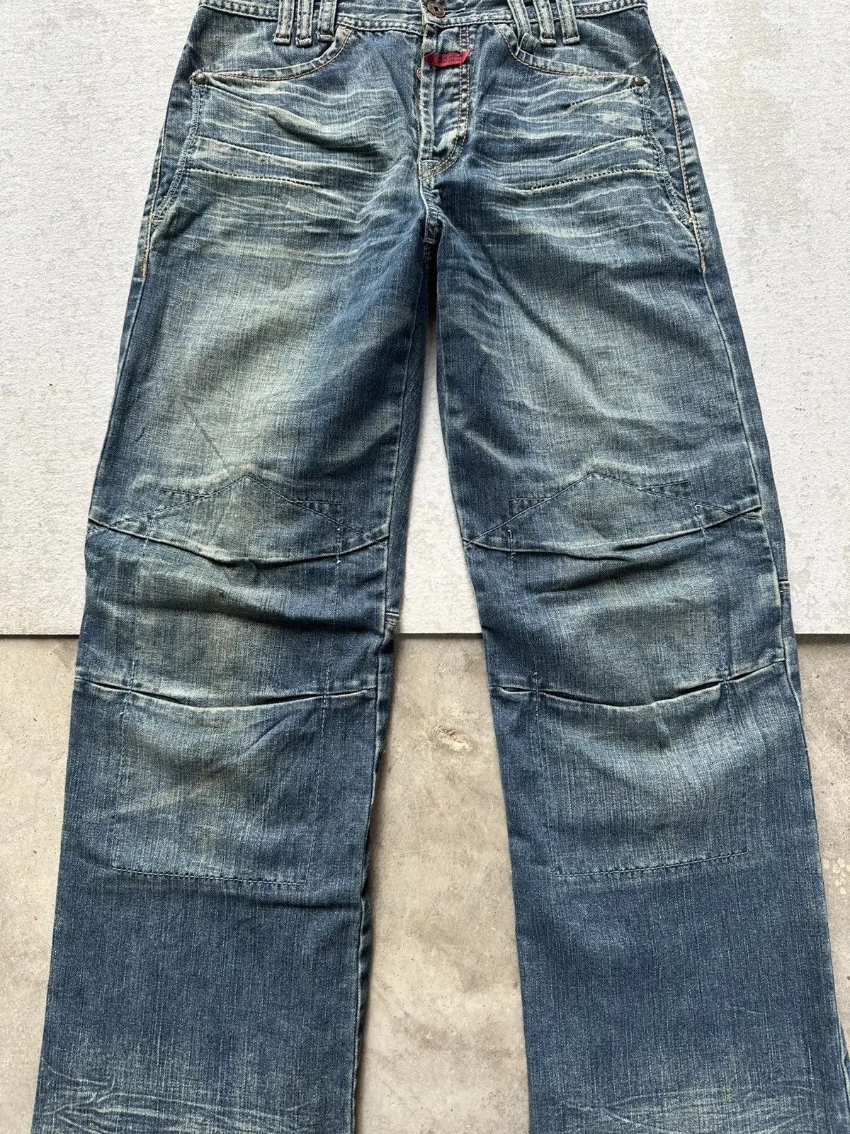 Marithe + Francois Girbaud CRAZY💥Vintage MARITHE FRANCOIS GIRBAUD Jean DoubleKnee Pants Size US 30 / EU 46 - 2 Thumbnail