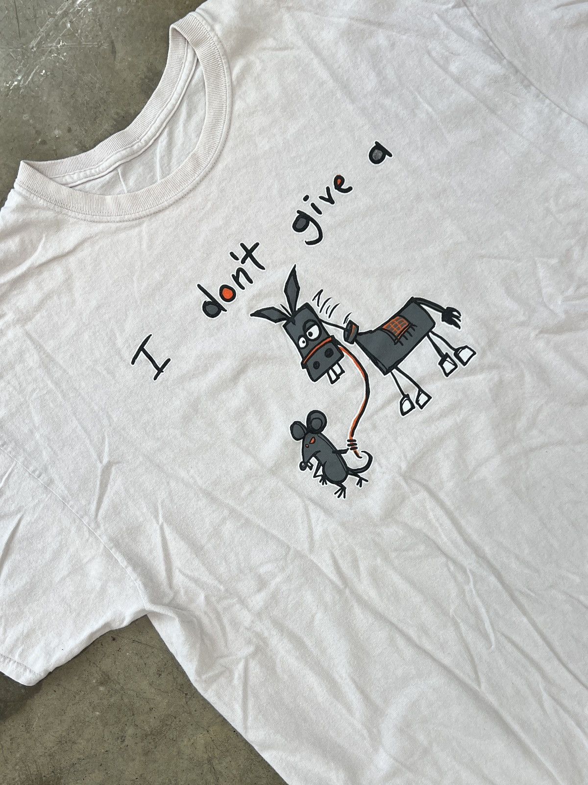 Vintage Don't Give a Rats Ass Graphic Tee Medium Size US M / EU 48-50 / 2 - 1 Thumbnail