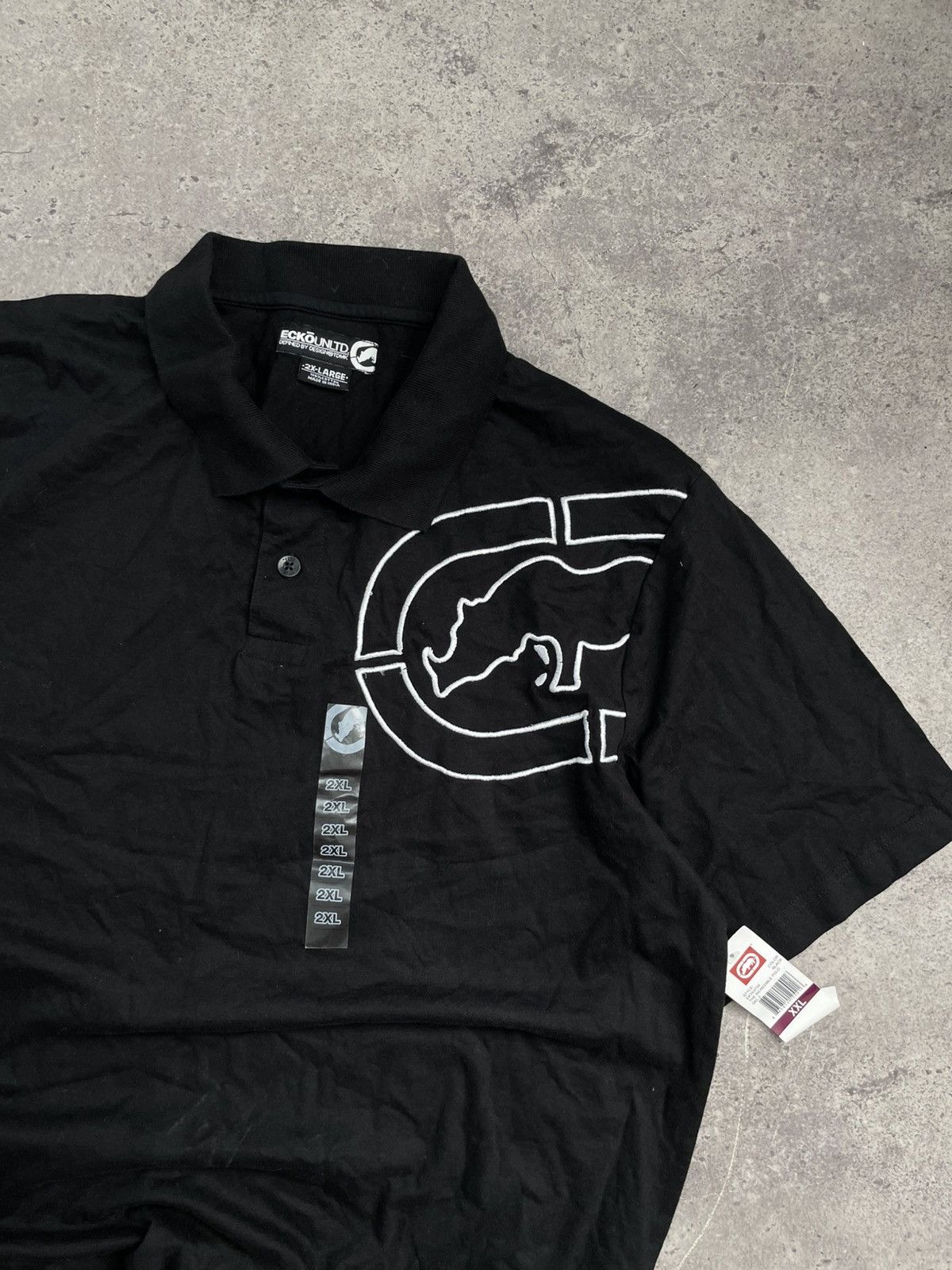Ecko Unltd. crazy Ecko Untld. vintage 90s polo shirt Size US XXL / EU 58 / 5 - 2 Thumbnail