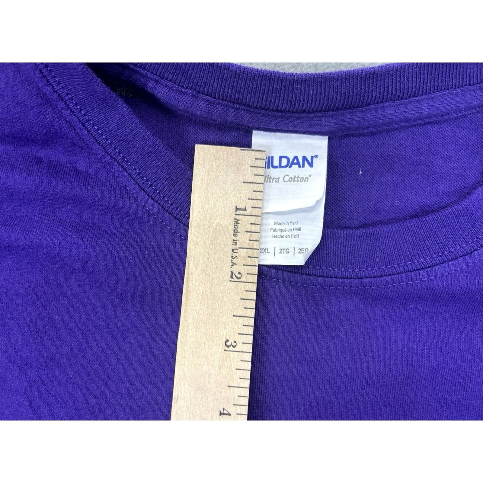 Gildan VINTAGE National Quilt Museum Paducah Kentucky Embroidered Purple 2XL T Shirt Unisex Adults Cotton Short Sleeve Quilted Graphic Print Gildan Size US XXL / EU 58 / 5 - 6 Thumbnail