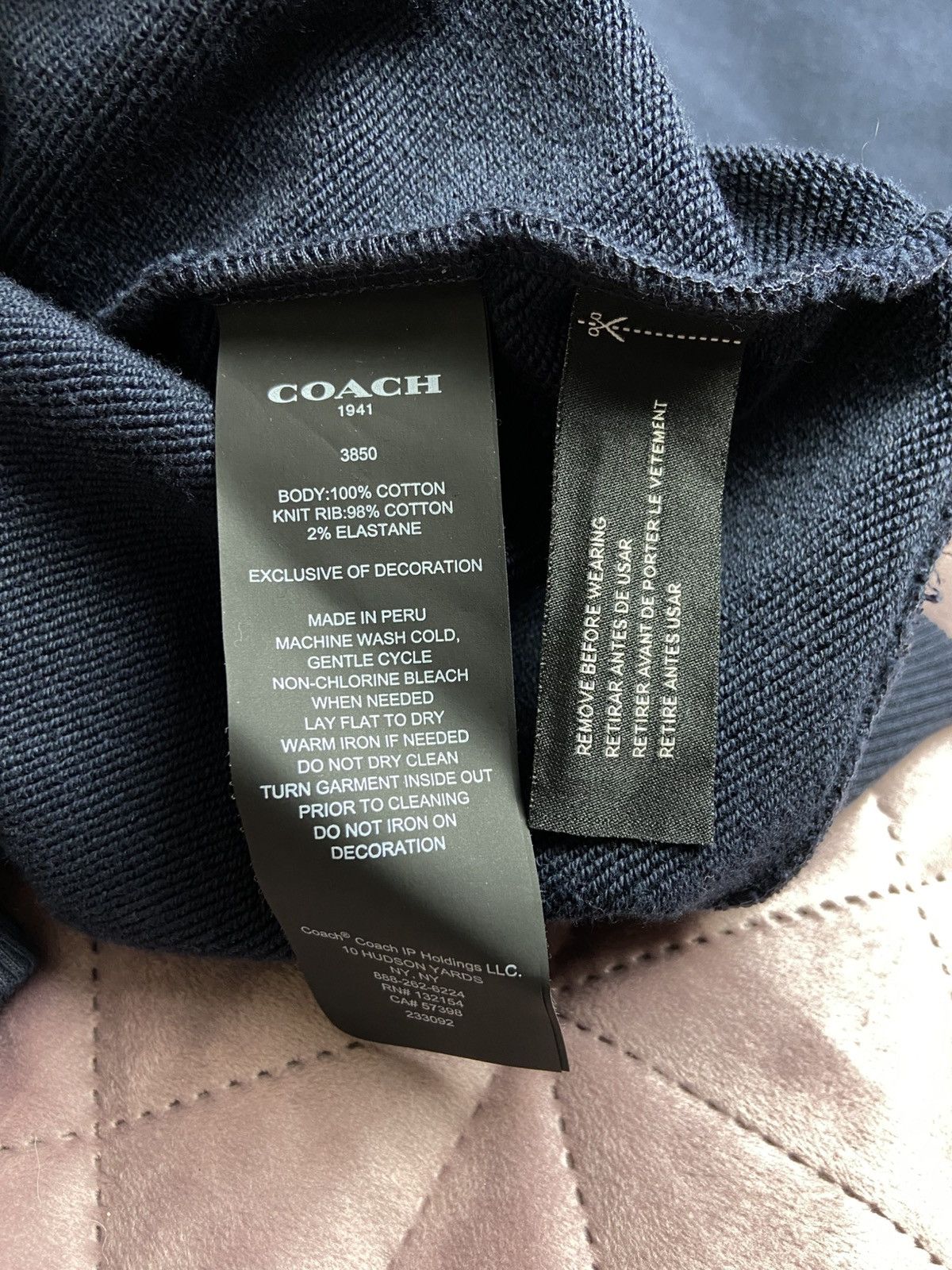 Coach Coach Rexy Patch Navy Hoody Size S Size US S / EU 44-46 / 1 - 6 Thumbnail