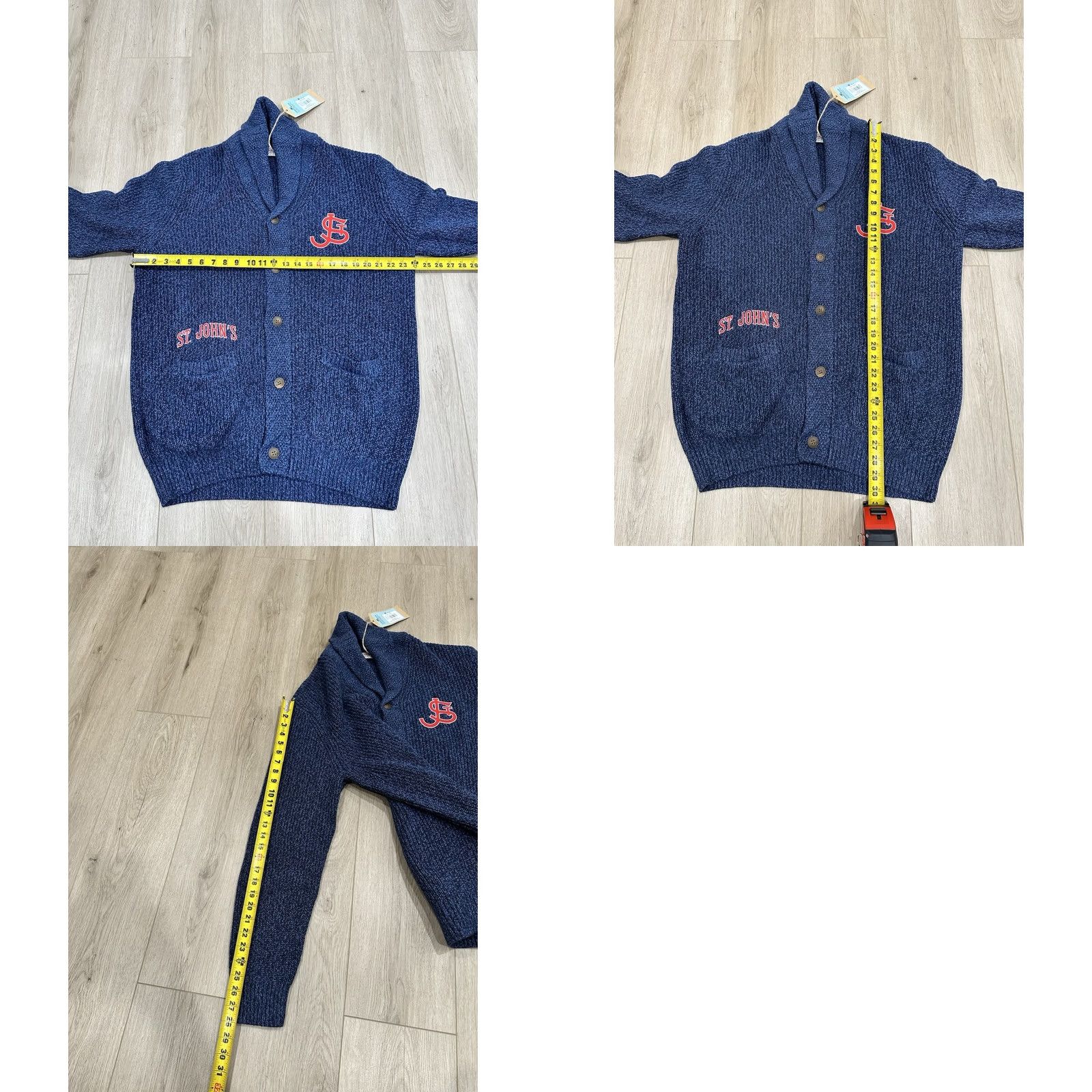 Faherty NWT Faherty Cardigan Shawl XL Fisherman Knit Cashmere Cotton Blue Long Sleeve Button Mens Regular Knit Style Size US XL / EU 56 / 4 - 10 Thumbnail