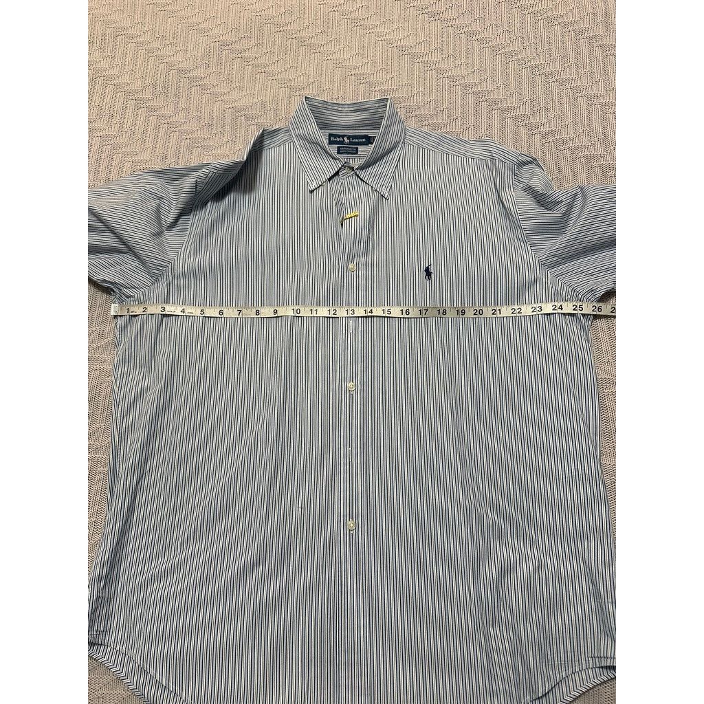 Ralph Lauren Ralph Lauren blue striped Yarmouth button down size 16.5 Size US L / EU 52-54 / 3 - 6 Thumbnail