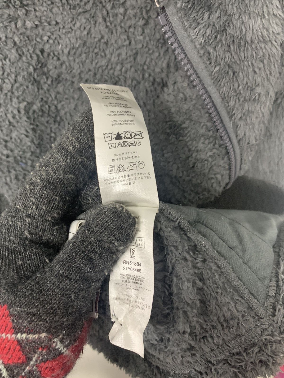Patagonia Rare Patagonia Sherpa Fleece Zipper Down Hoodie Jacket Size L / US 10 / IT 46 - 8 Thumbnail