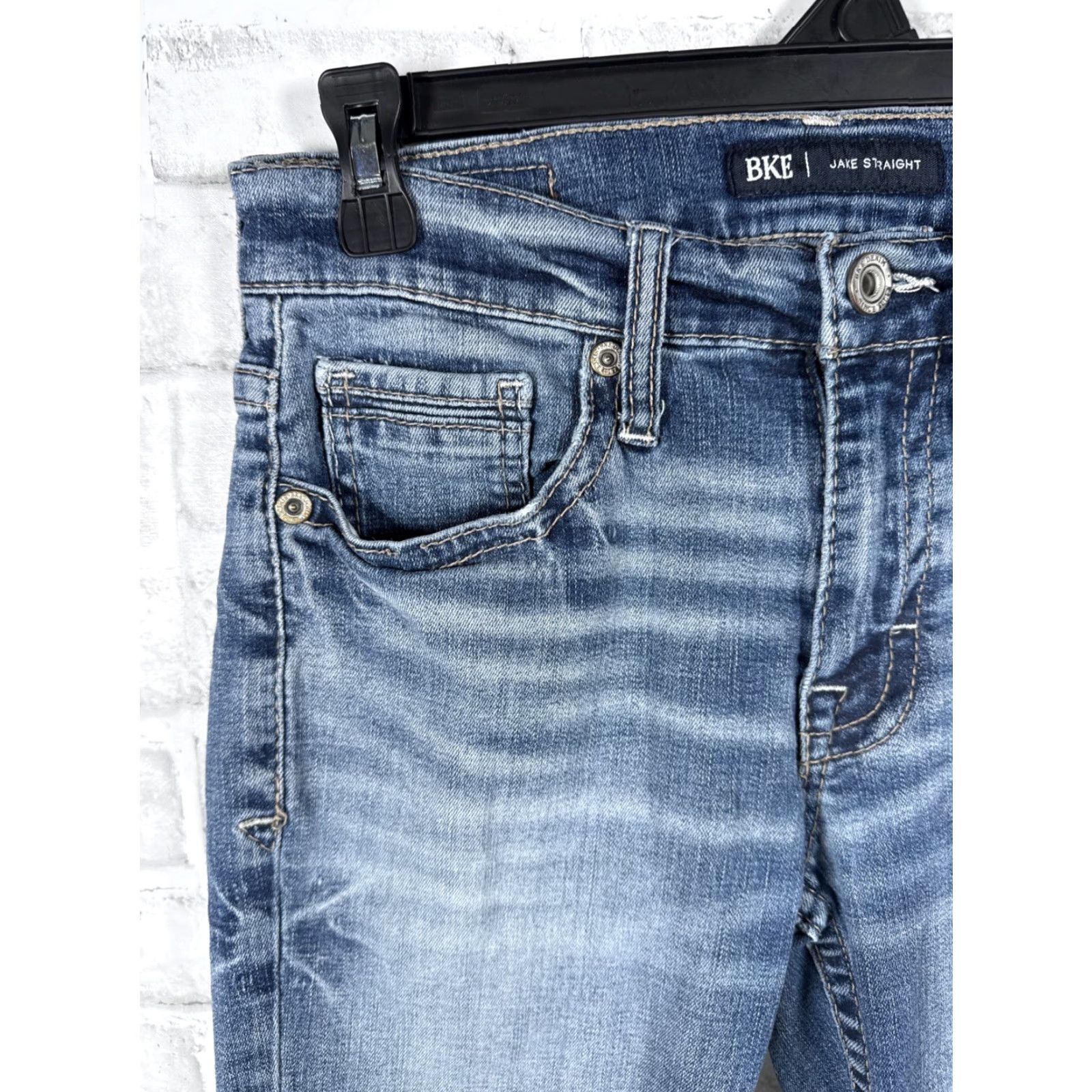 BKE BKE Jake Straight Jeans Mens 28x30 Blue Buckle Bke Straight Leg Jeans Mens 28x30 Blue Size US 28 / EU 44 - 4 Thumbnail