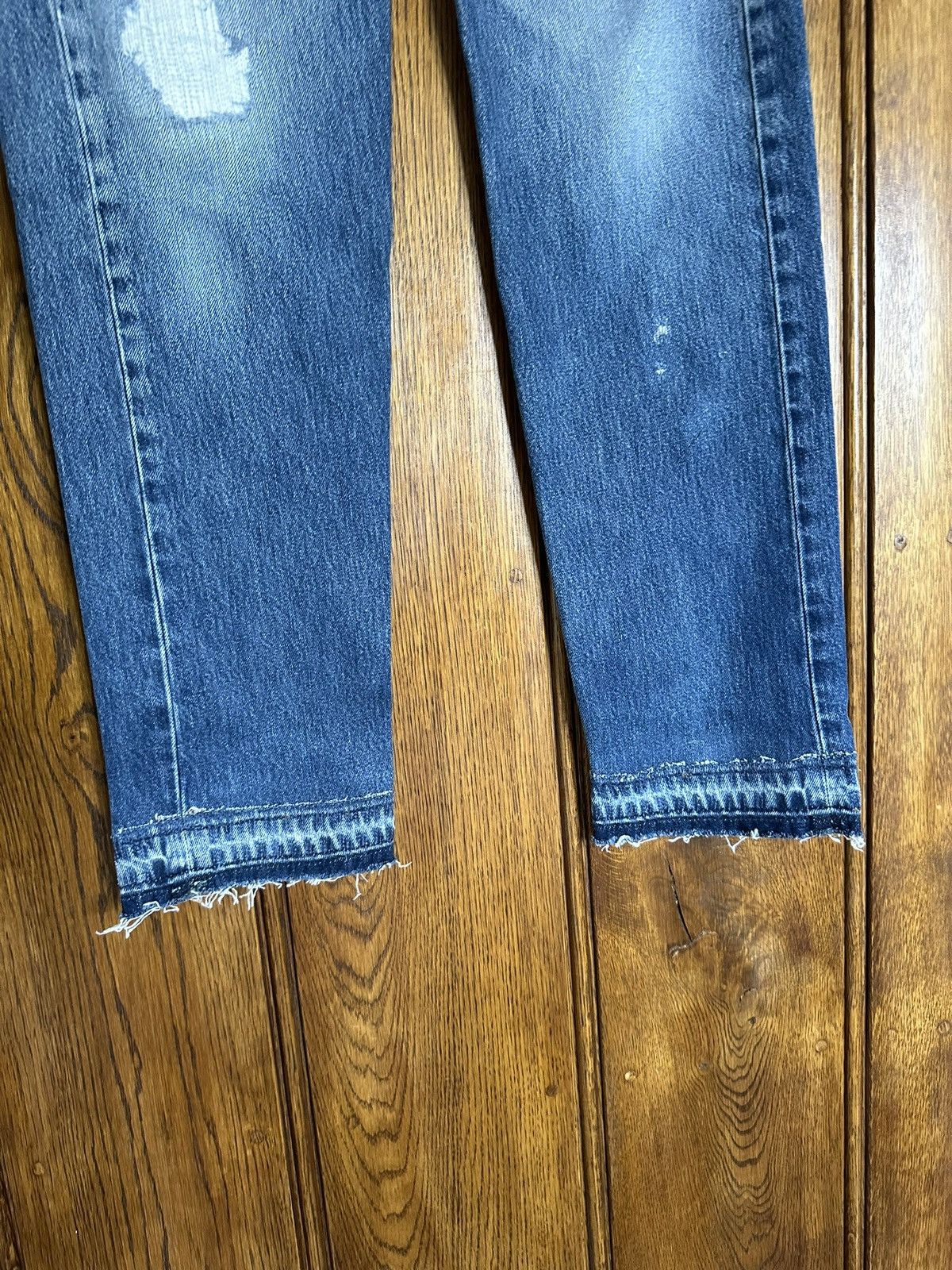 Gallery Dept. $535 Gallery Dept straight leg distressed jeans 30 x 32 Size US 30 / EU 46 - 12 Thumbnail