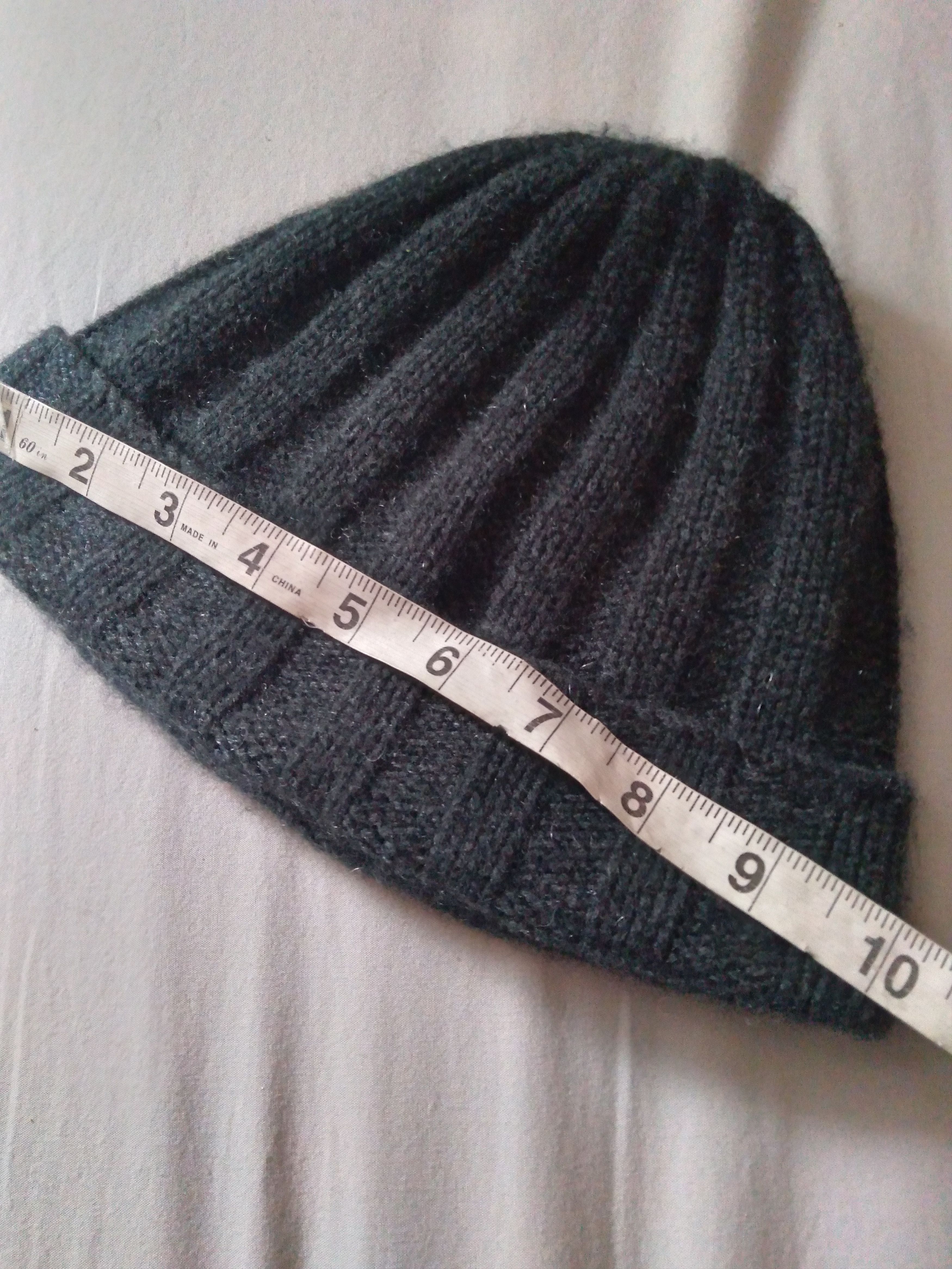 James Perse Cashmere Beanie Cableknit Hat Charcoal Gray Size ONE SIZE - 2 Thumbnail