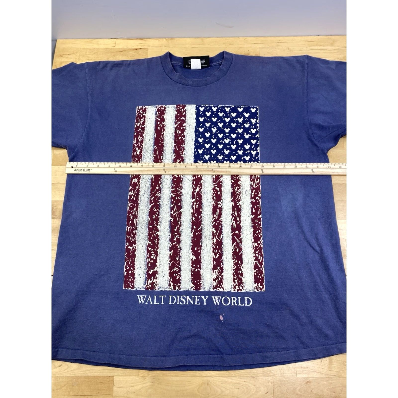 Disney VINTAGE Walt Disney World T Shirt Mens L/XL Blue USA 10449 Size US L / EU 52-54 / 3 - 7 Thumbnail
