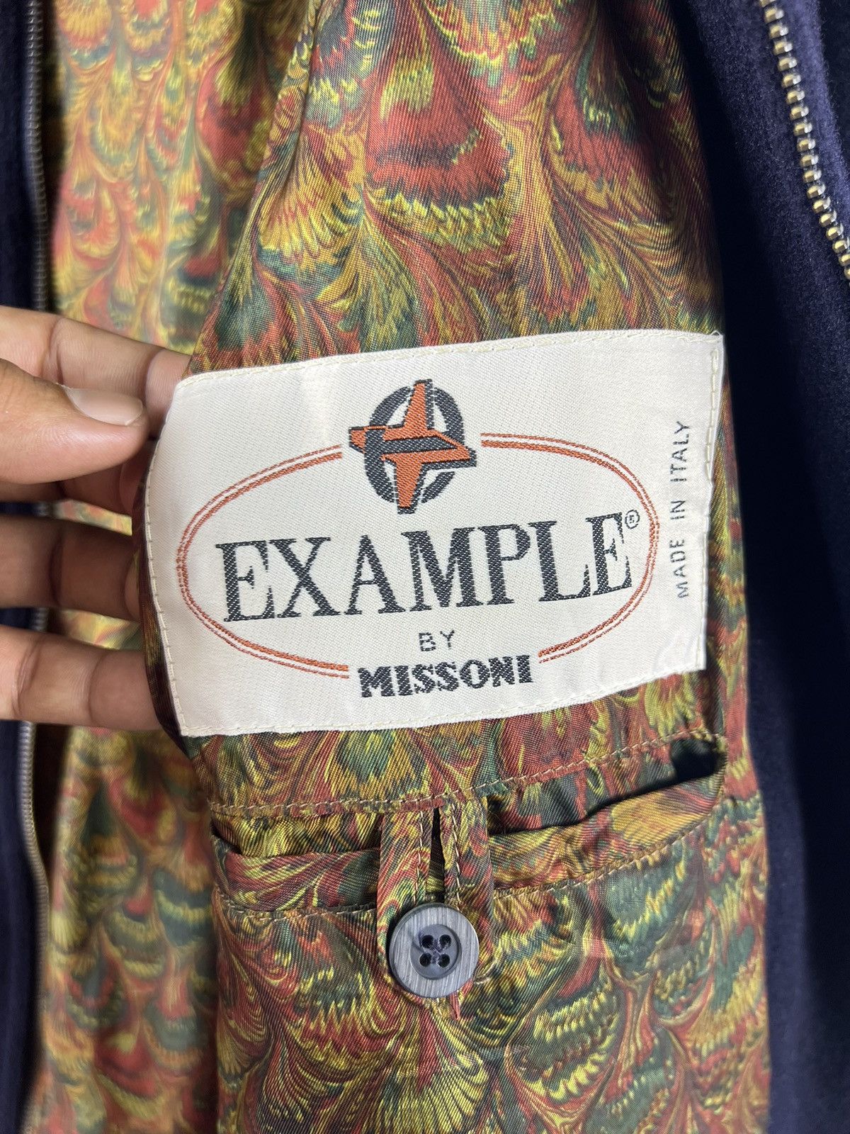 Missoni 🔥 Example by MISSONI wool Jacket removable fur collar Size US L / EU 52-54 / 3 - 8 Thumbnail