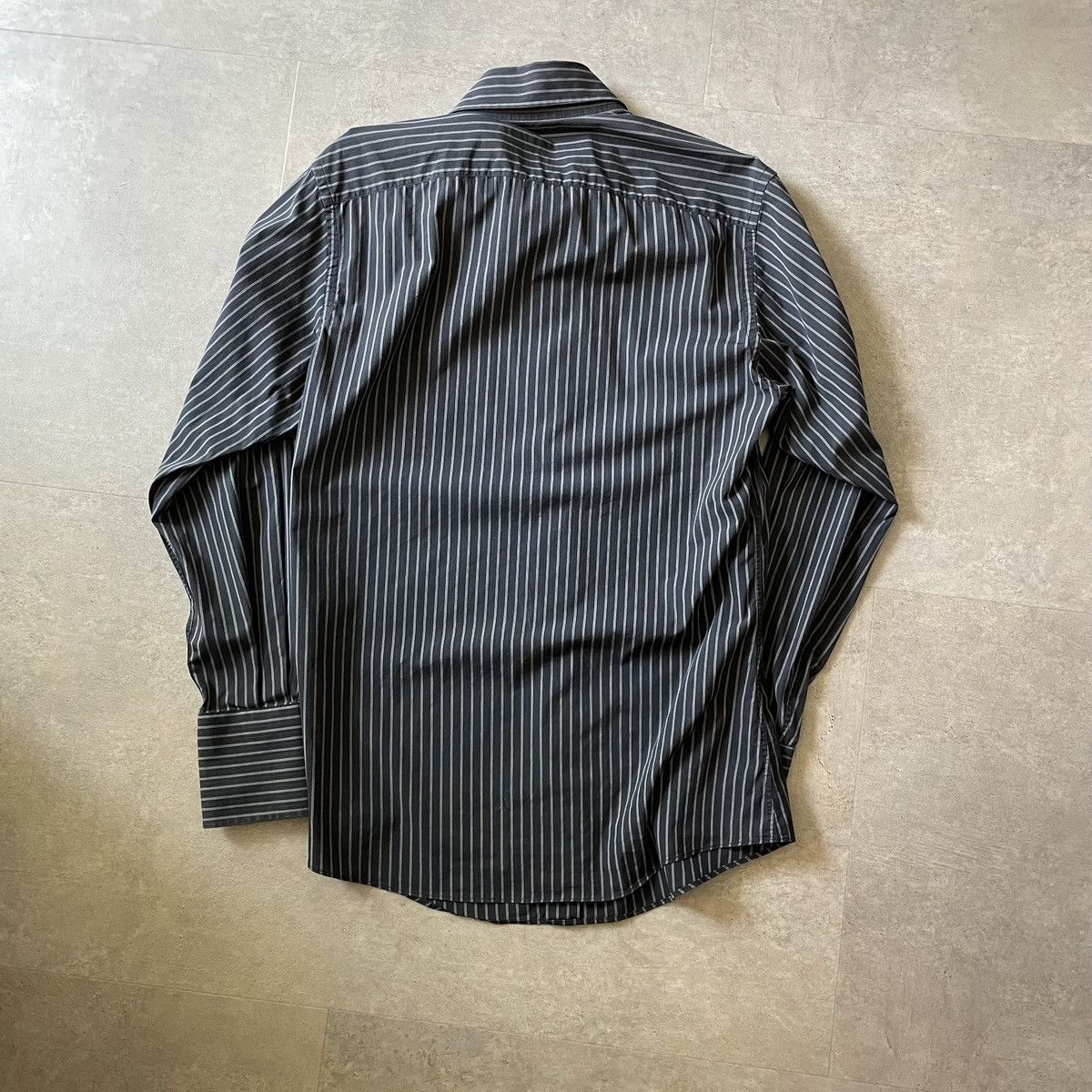 Gucci × Tom Ford Gucci by Tom Ford Dress Shirt Striped Black Size 42R - 5 Thumbnail