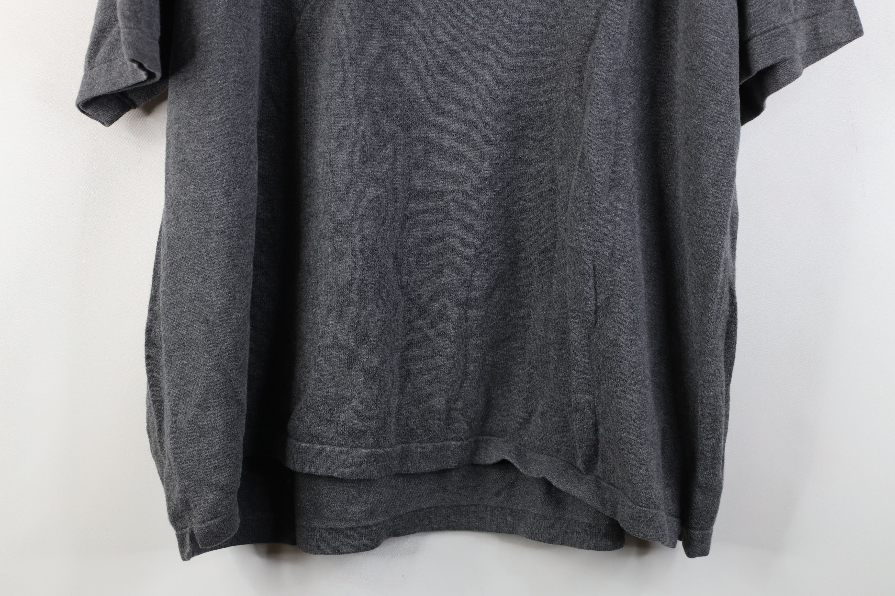 Gap Vintage Y2K 2002 Gap Blank Cotton Knit Golf Polo Shirt Gray Size US XXL / EU 58 / 5 - 12 Thumbnail