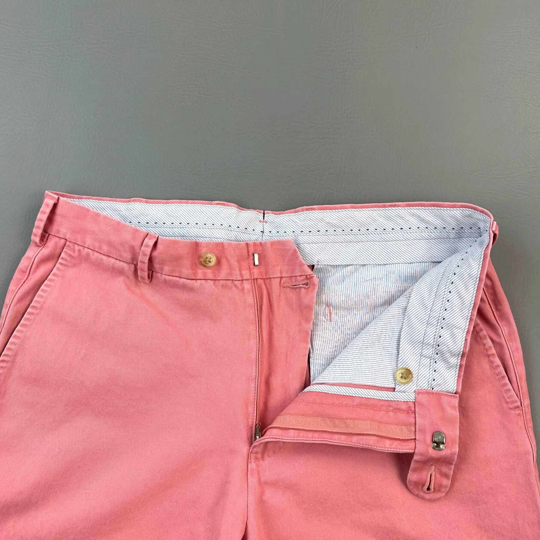 Peter Millar Peter Millar Pants Mens Pink 34x29 Pima Washed Twill Flat Front Chino Casual Size US 34 / EU 50 - 6 Thumbnail