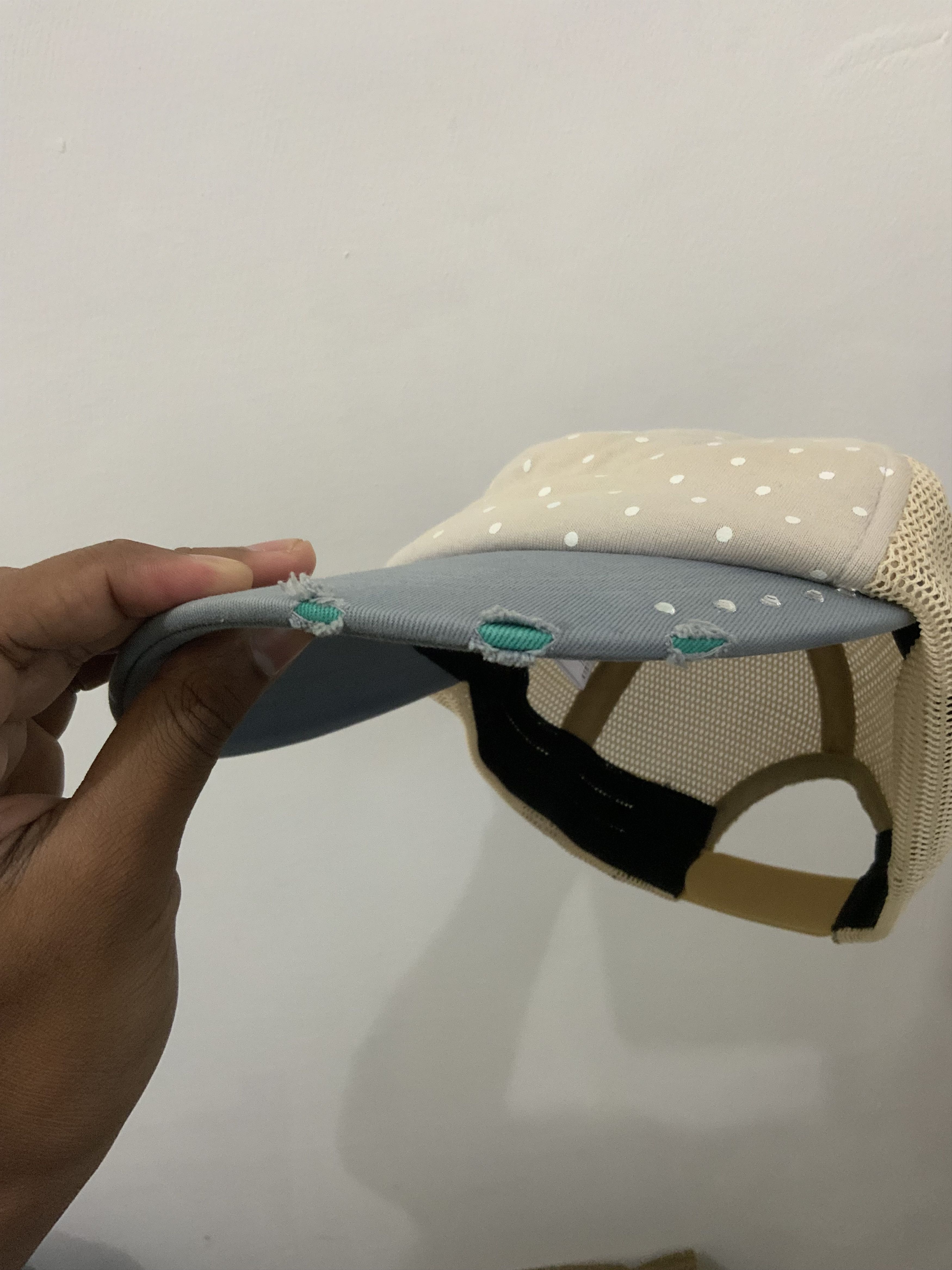 United Colors Of Benetton United Color of Benetton Distressed Polkadot Trucker Hat Size ONE SIZE - 9 Thumbnail
